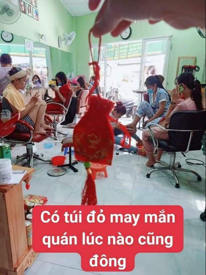 Túi Gấm Đỏ May Mắn