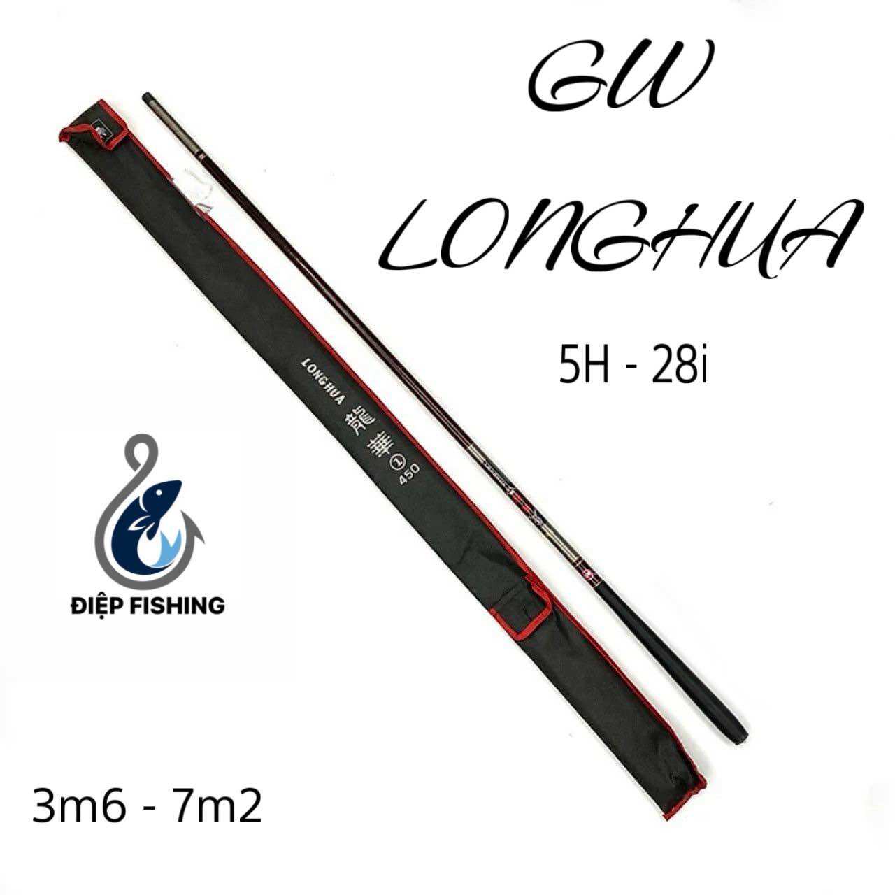 Cần Câu Tay GW LongHua 5H - PBL28i ngọn đặc chuyên đánh tổng hợp, tặng kèm ngọn zin