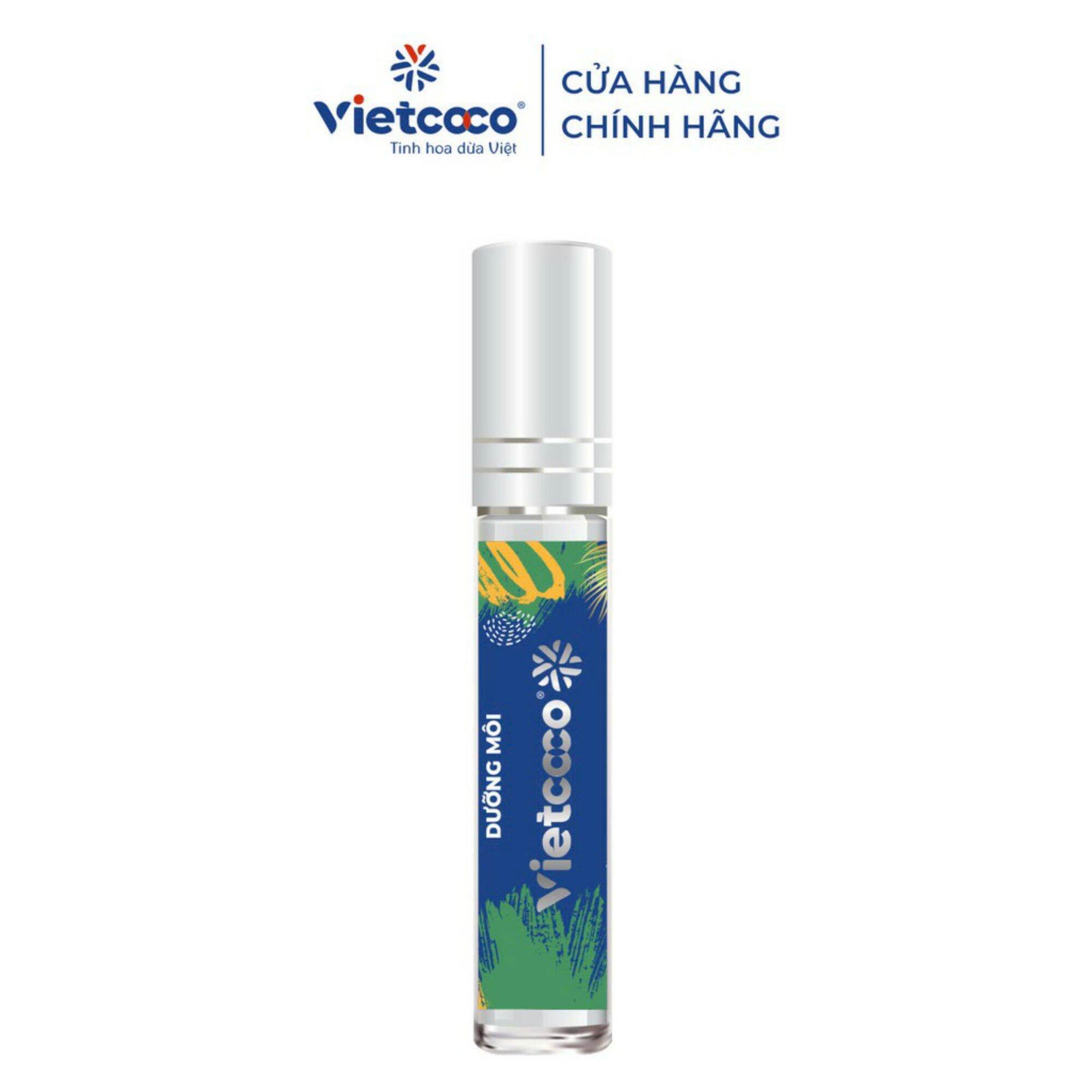 Dầu dừa tinh khiết dưỡng môi vietcoco 2ml, Date mới