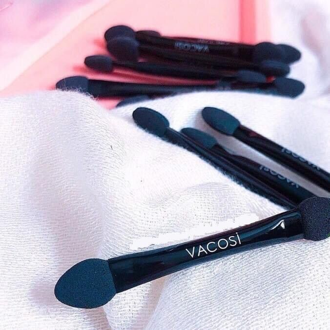 Cọ mắt Vacosi Mousse CM13 2 đầu cán đen ( bịt 10 cọ )