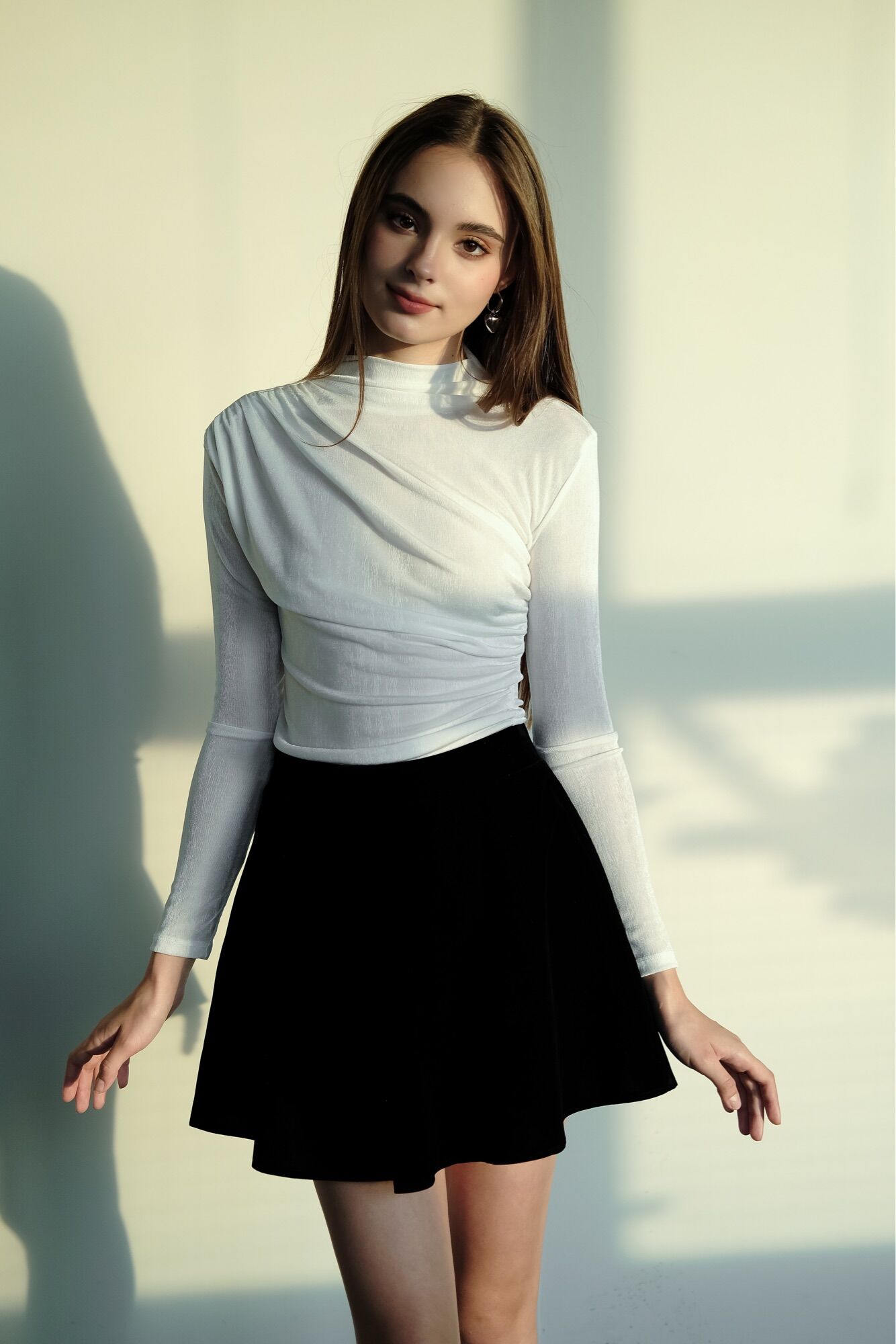 Chân Váy Ngắn Nhung Skort