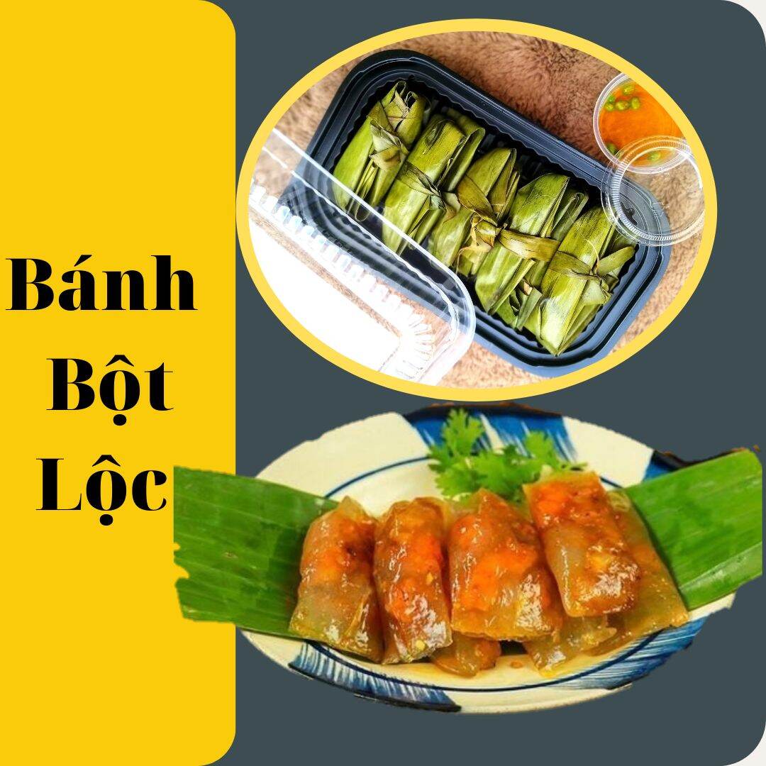Bánh bột lộc Huế nhân tôm thịt - 50 bánh chín
