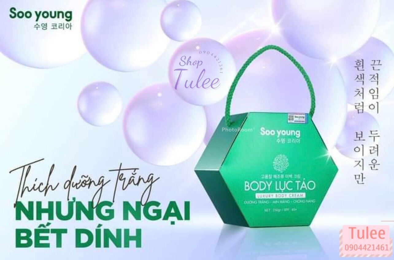 KEM BODY LỤC TẢO SOO YOUNG 250GR