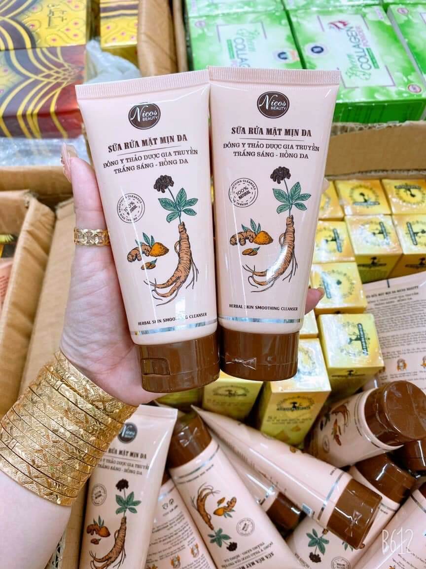 Sữa rửa mặt đông y nicos