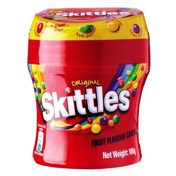 Kẹo skittles original hương trái cây hũ 100g