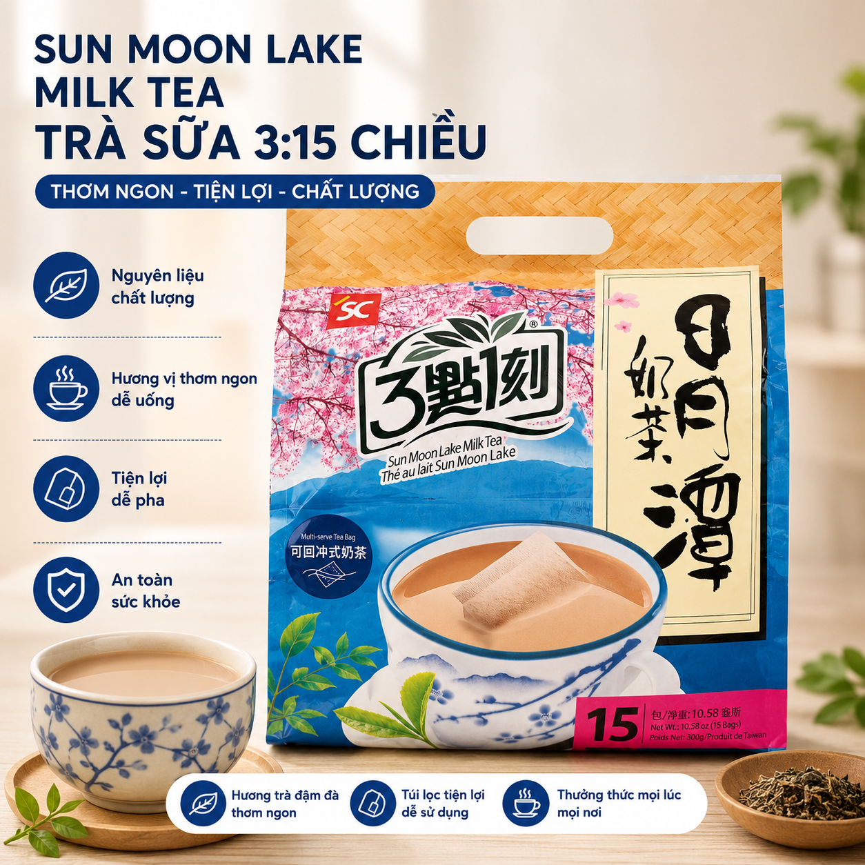Trà sữa 3:15 Đài Loan- Sun Moon Lake Milk Tea