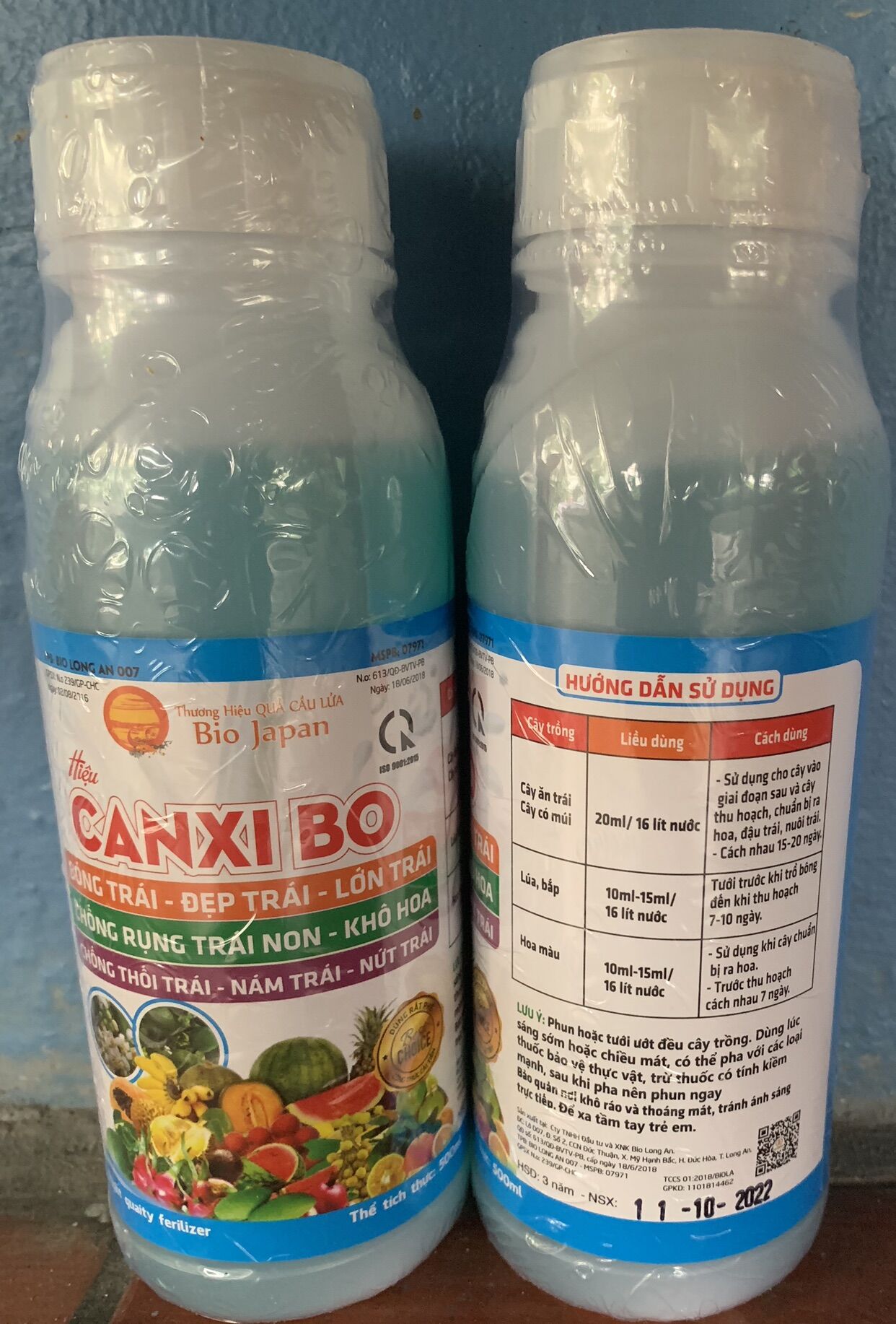 Canxi Bo chai 500ml thương hiệu quả cầu lửa