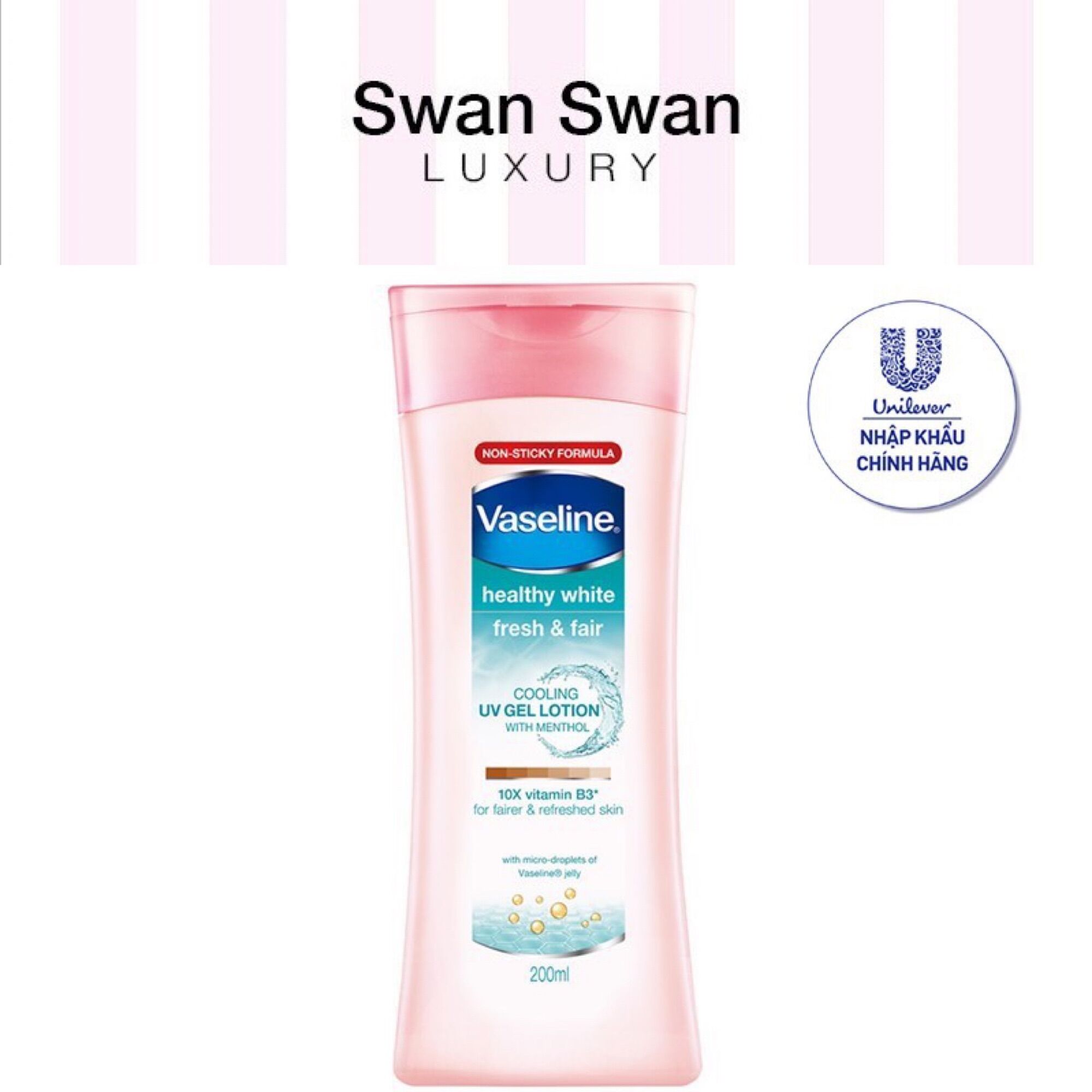 Sữa Dưỡng Thể Trắng Da Chống Nắng Vaseline 200ml