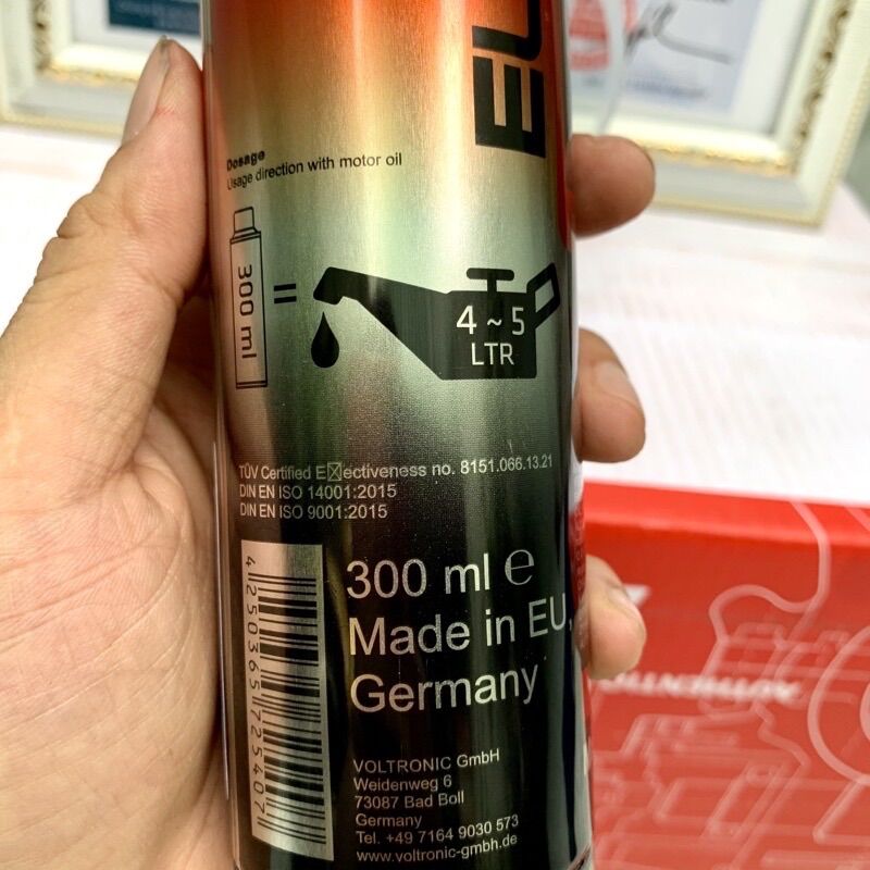 30ML Phụ gia nhớt Voltronic E59 Motor-Schutz Engine Protector Phủ Sứ Ceramic Động Cơ