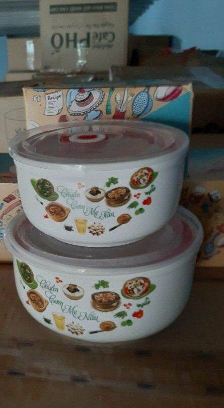Bộ 2 thố có nắp hút chân không