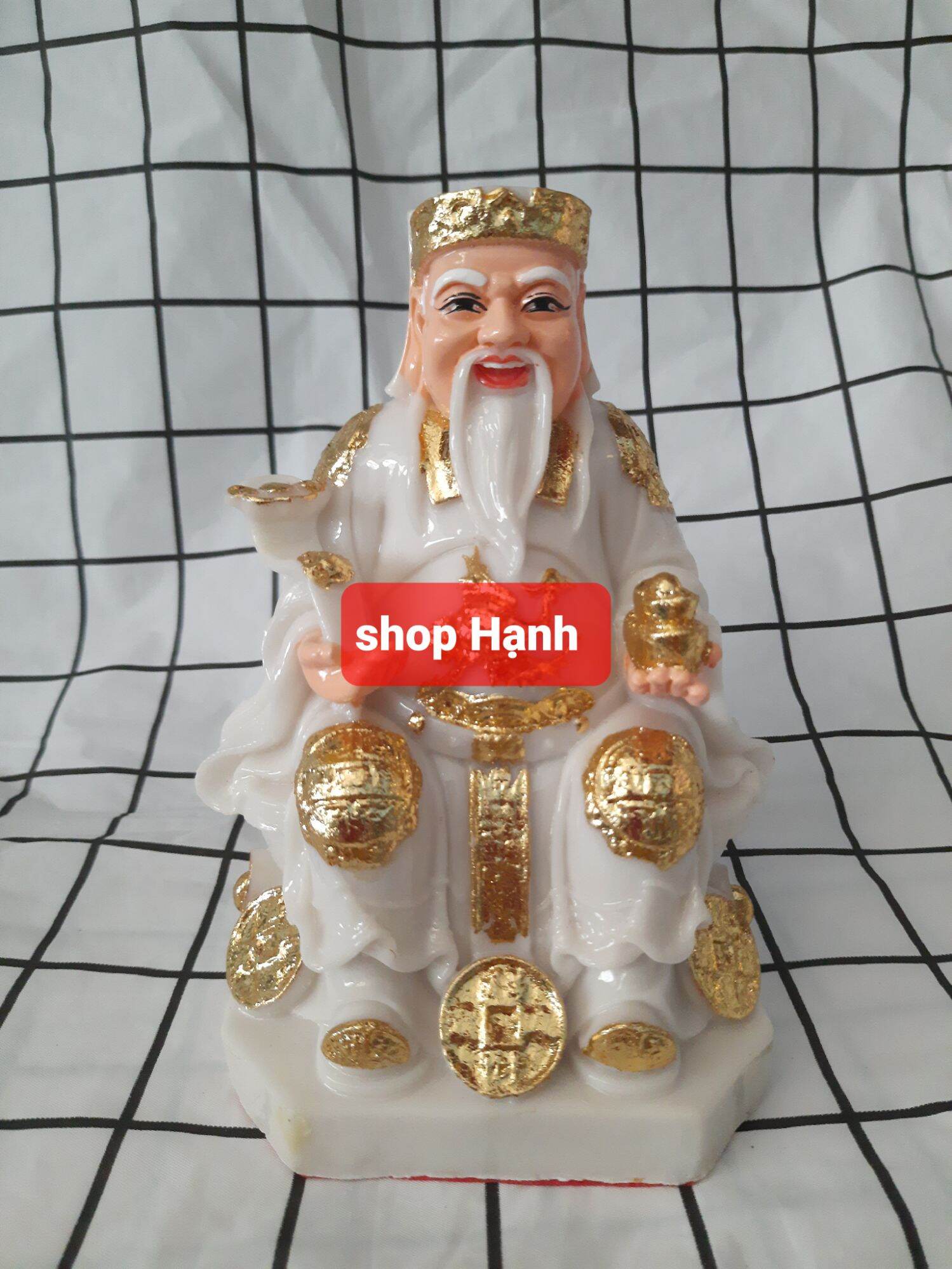 Ông Địa Thần Tài đá trắng Việt Nam