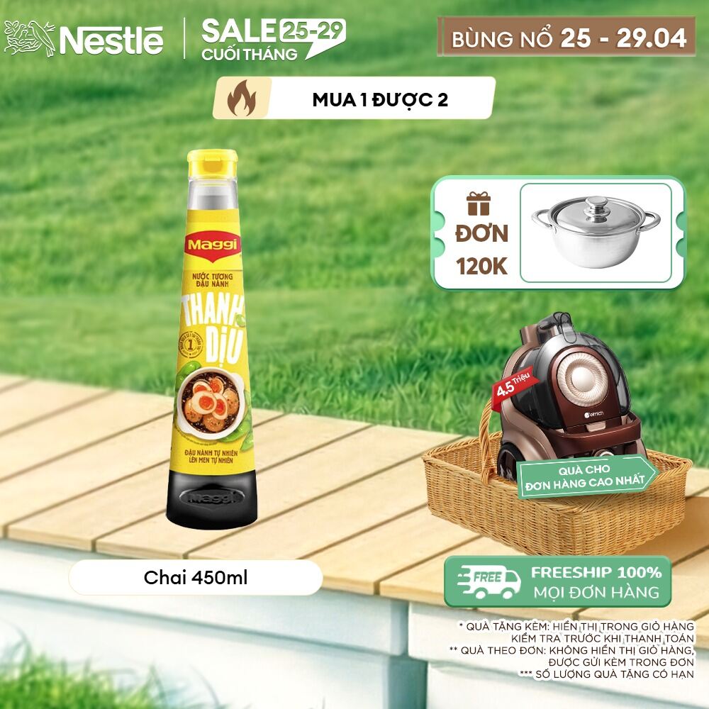 [FREESHIP TOÀN QUỐC] Chai Nước Tương MAGGI® Đậu Nành Thanh Dịu 450ml