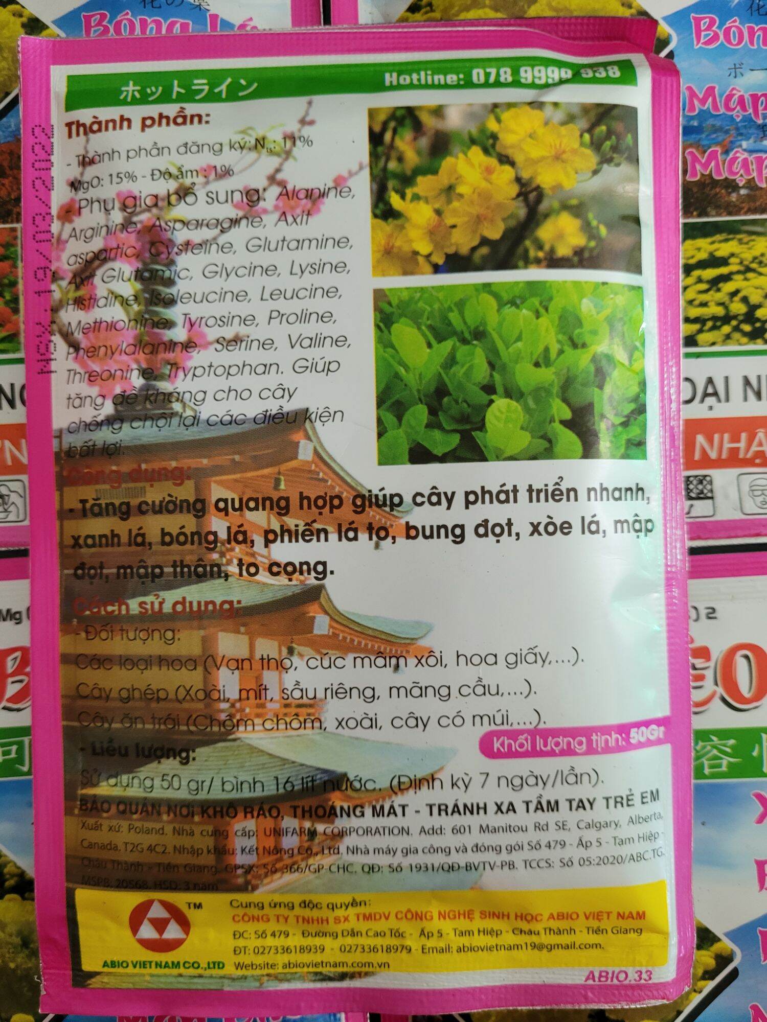 Phân bón vi lượng SIÊU BÉO Nhật gói 50gr