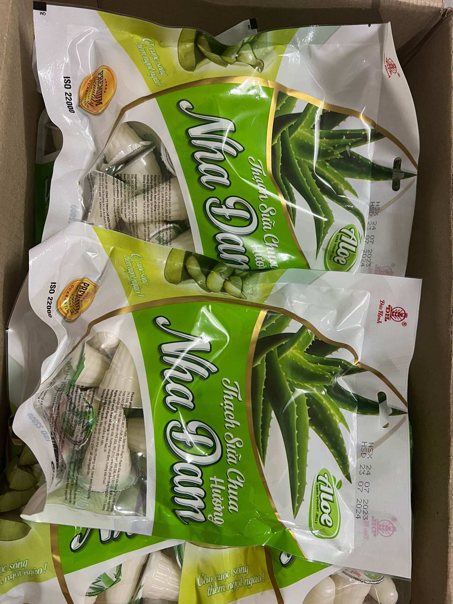 THẠCH SỮA CHUA NHA ĐAM ĐỨC HẠNH TÚI 400gr