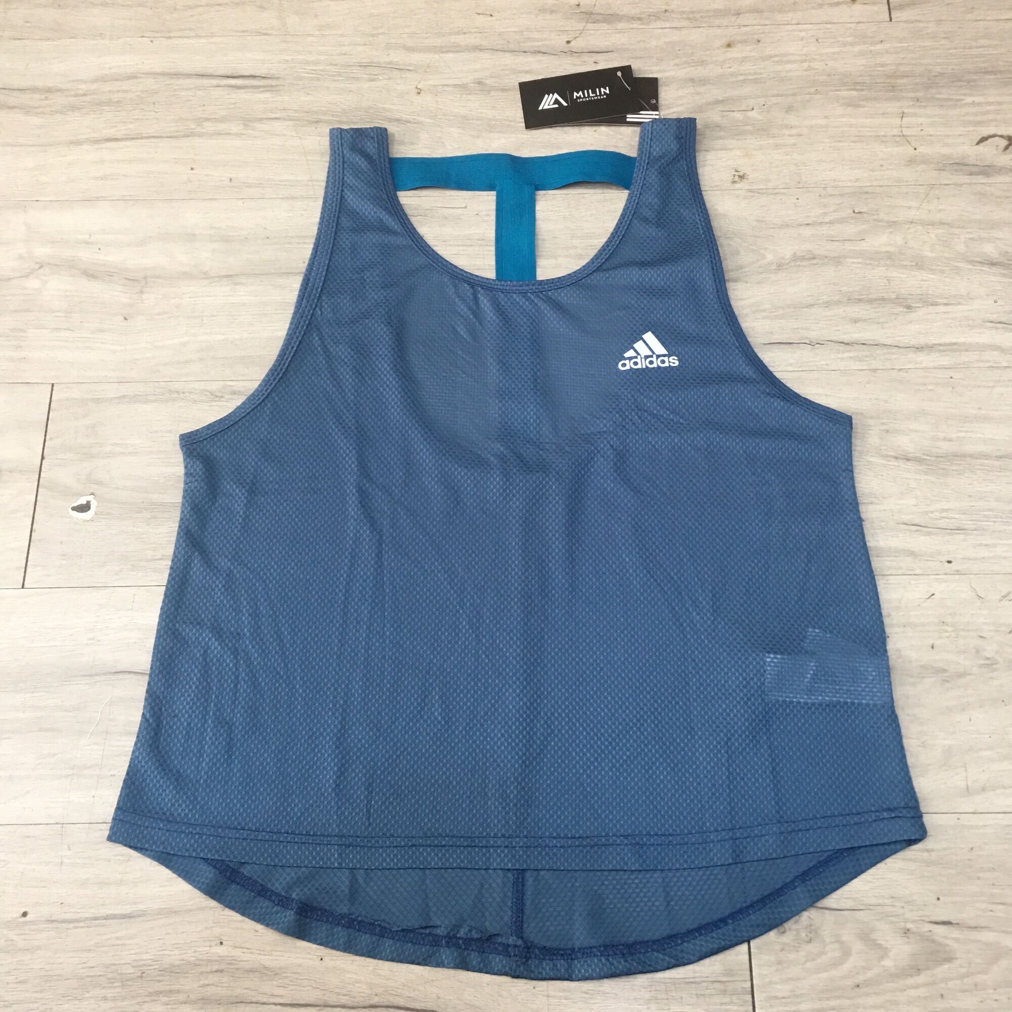 Áo Tanktop Thể Thao Tập Gym Nữ Dây Chữ T Chất Thun Lưới Nhẹ Mát