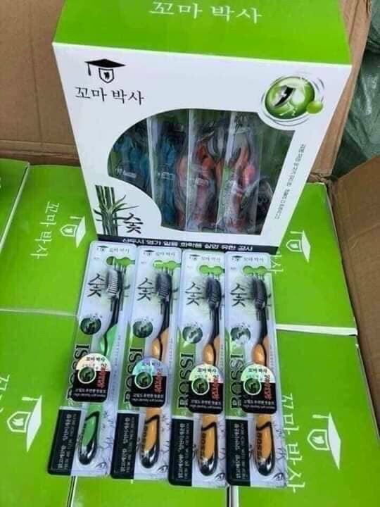 Giá Sỉ Hộp 30 Bàn Chải Đánh Răng Than Tre Hoạt Tính Bảo Vệ Sức Khoẻ Mùa Dịch Mềm Mịn