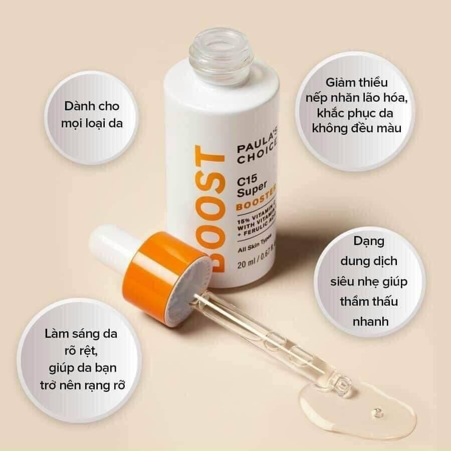 Tinh chất sáng da mờ thâm nám Paulas Choice C 15%