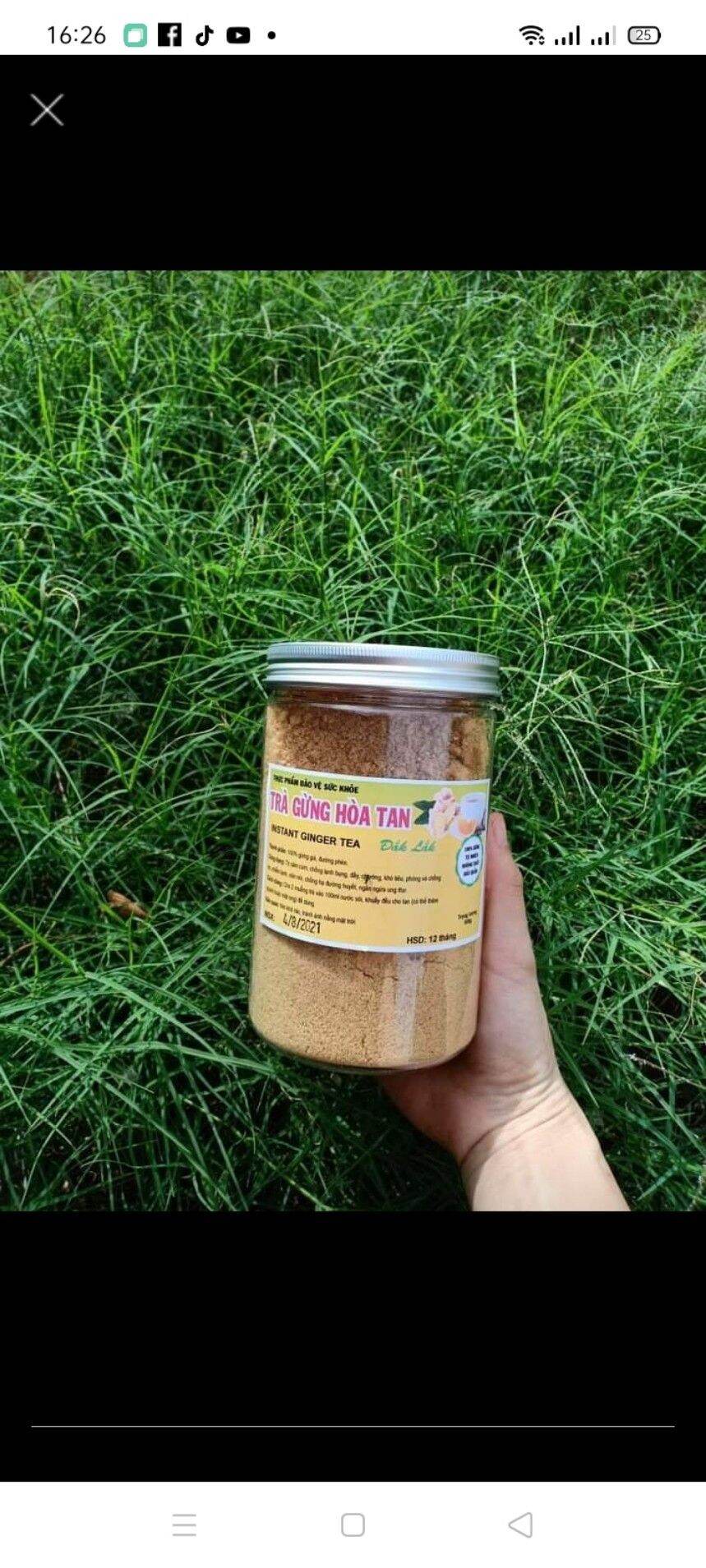 500gram trà gừng nguyên chất