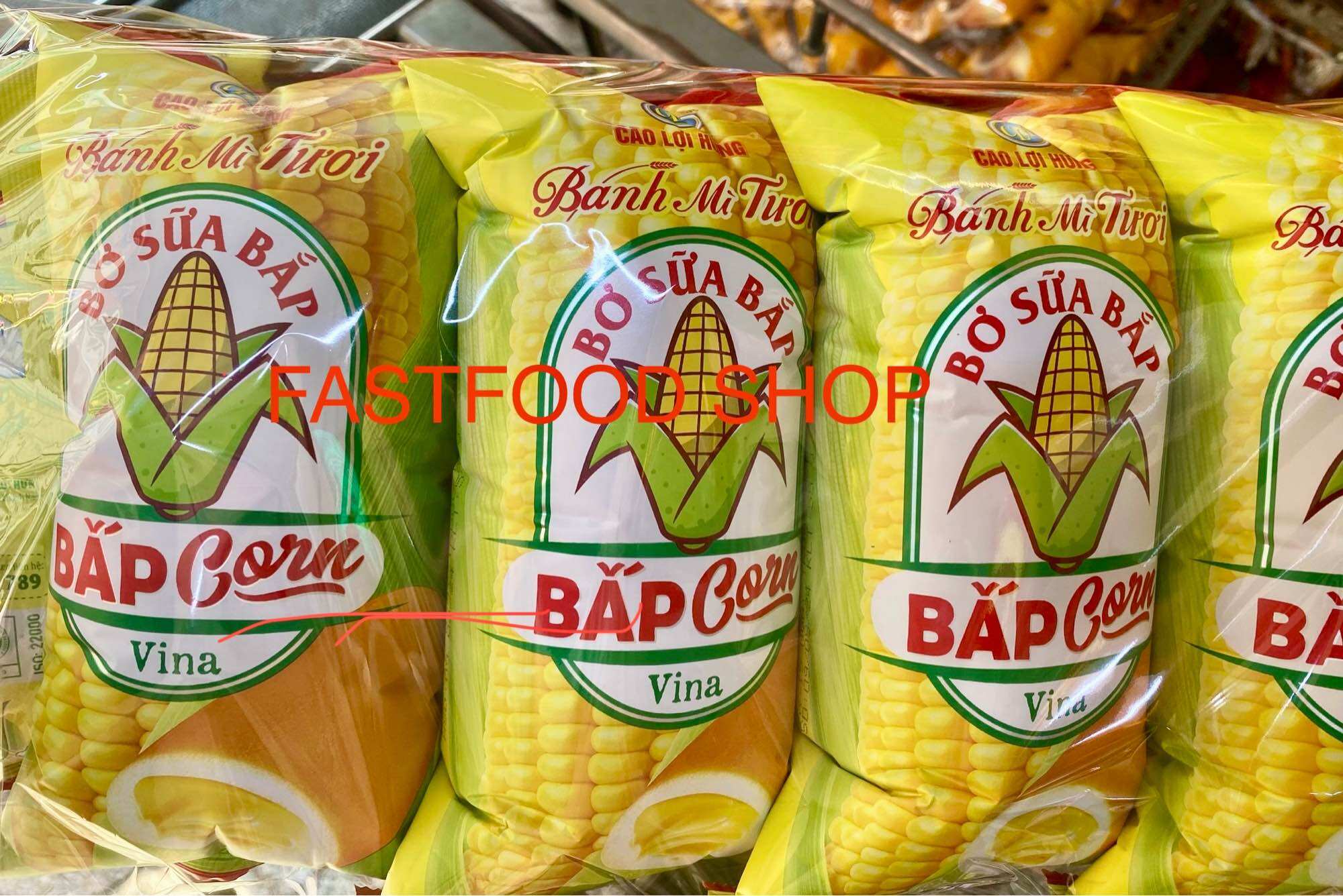 Combo 10 cái bánh mì tươi bơ bắp sữa cao lợi hưng hsd:8-10 ngày