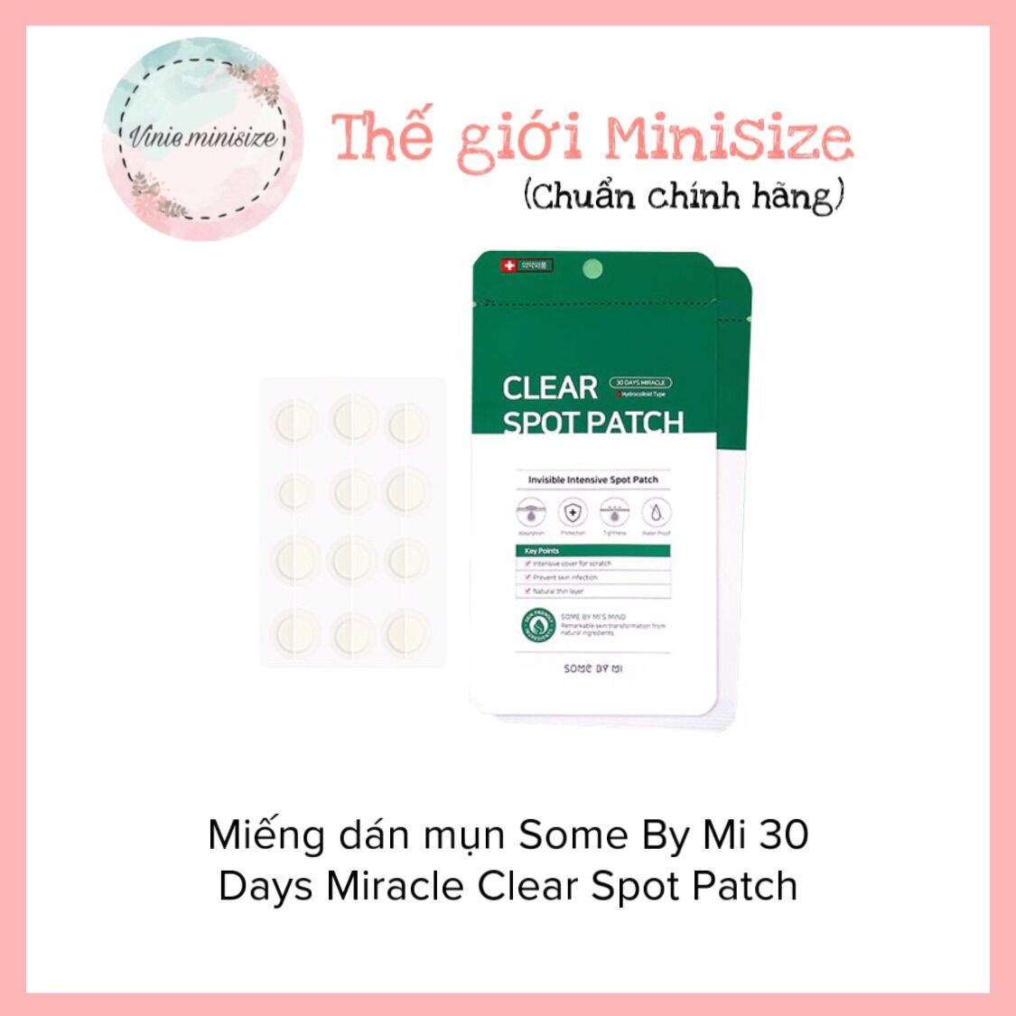 Miếng dán mụn Some By Mi 30 Days Miracle Clear Spot Patch | Vinie.minisize