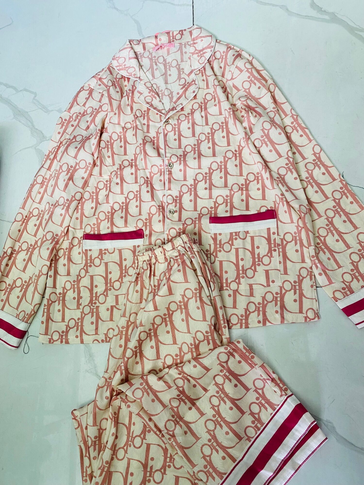 🧸 bộ pijama đì ó lụa satin tiểu thư