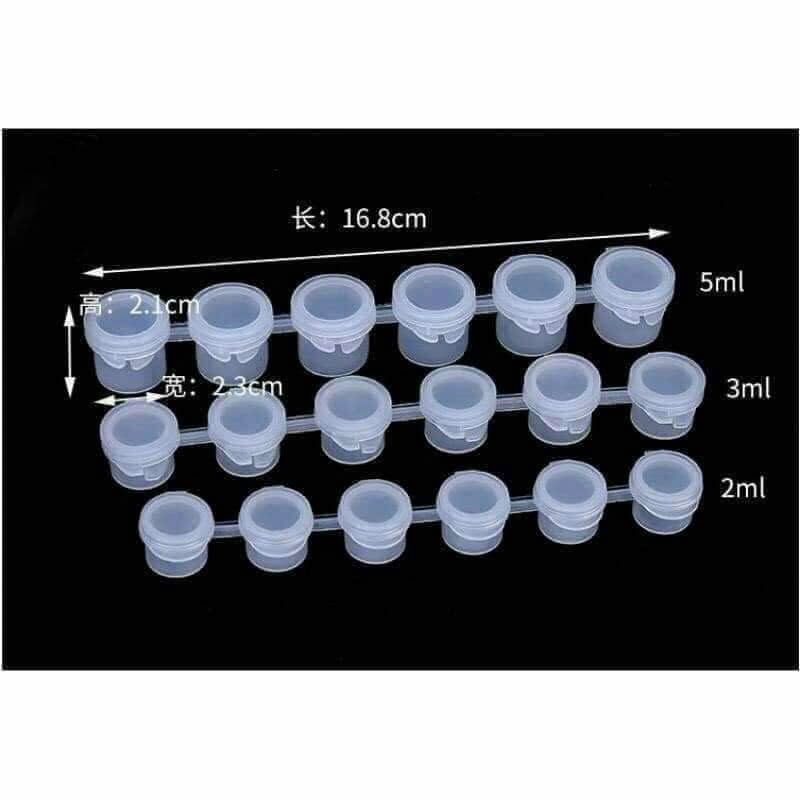 100 Vĩ Rỗng Đựng Màu 3ml 6 ô