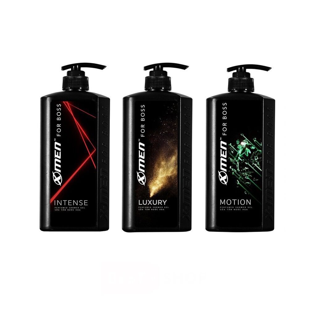 Dầu gội hoặc sữa tắm x-men for boss 650g mùi luxury/motion/intense - giá sỉ