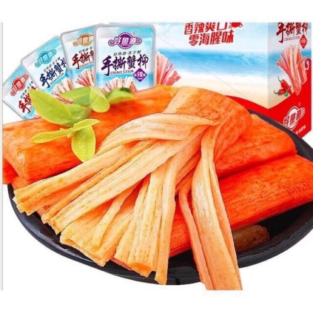 Thanh cua sốt cay ❤️freeship❤️ 1 gói thanh cua cay 15g - thanh cua ăn vặt trung quốc