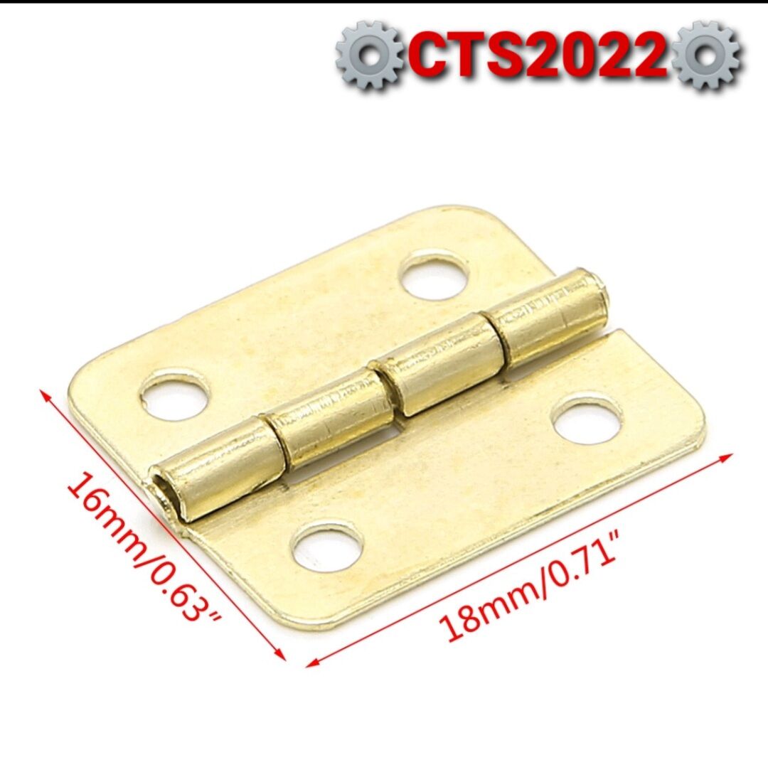 Bản lề mini 18x16mm kèm đinh vít