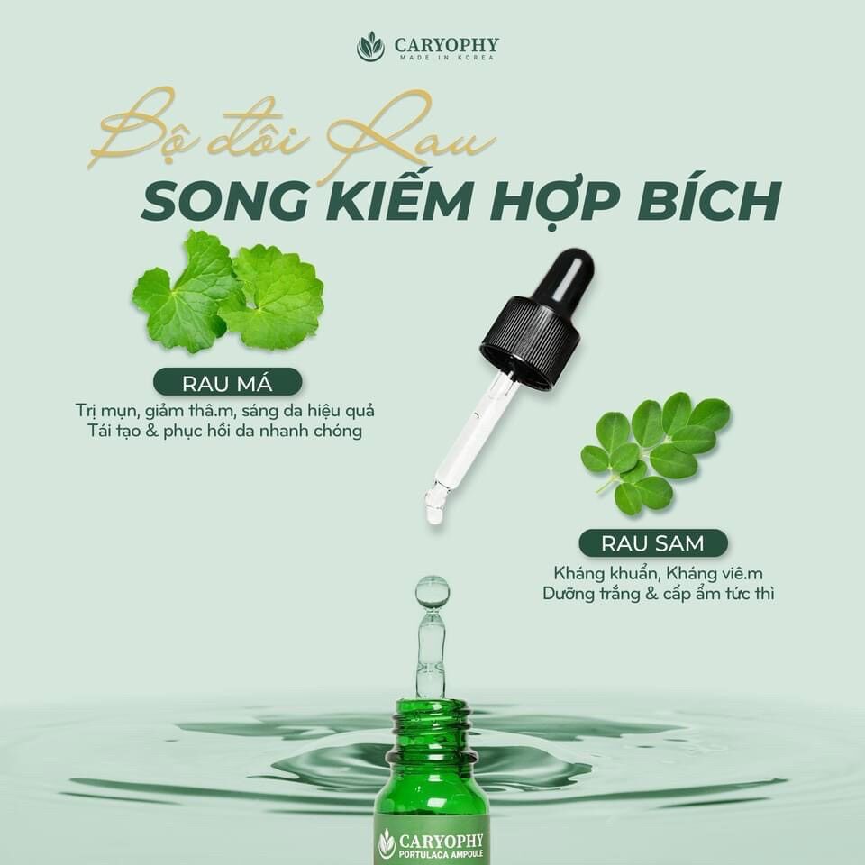 Serum rau má CARYOPHY hết mụn mờ thâm chính hãng
