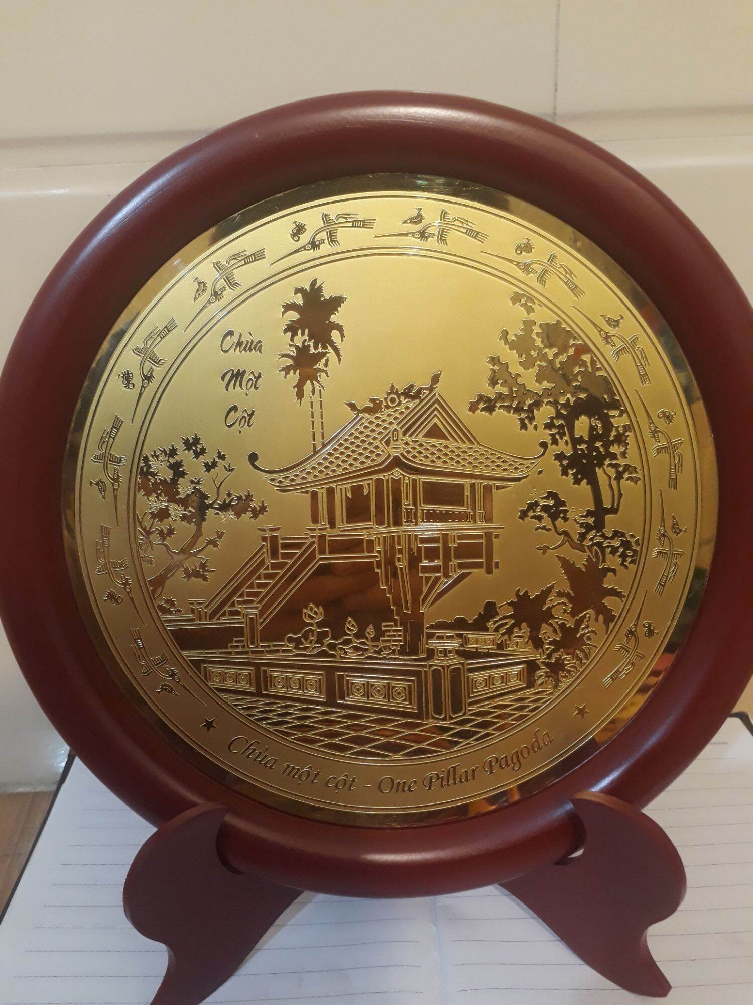Quà lưu niệm bằng đồng cao cấp 23cm