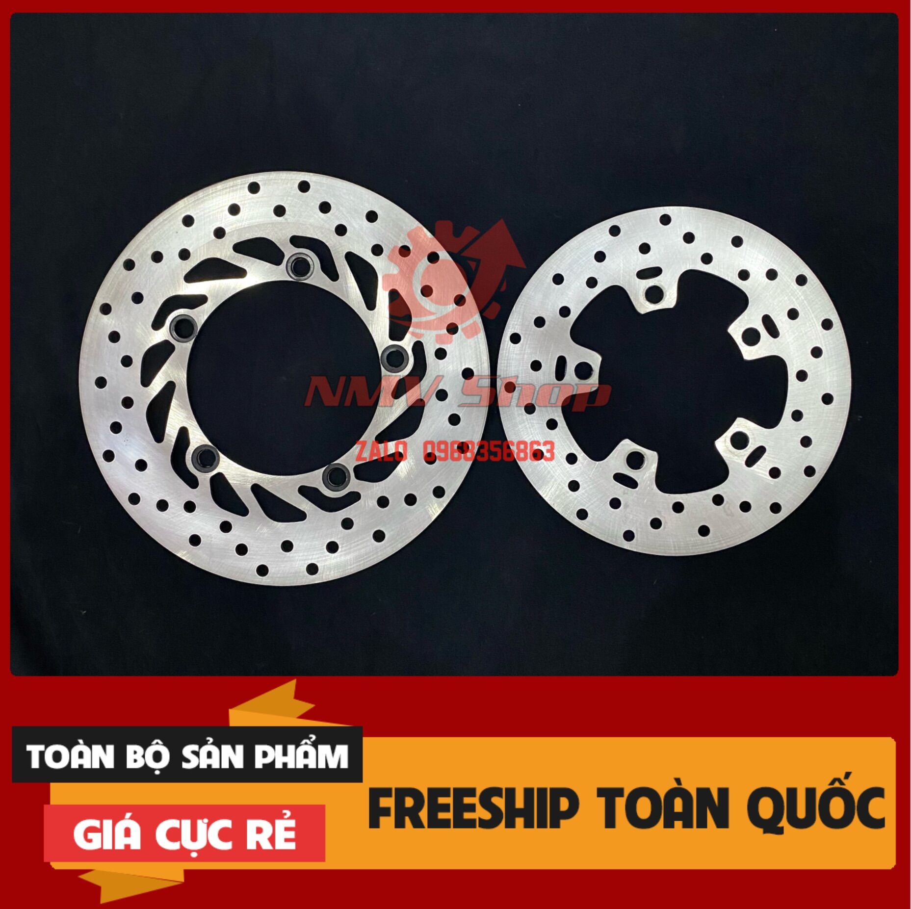 Cặp đĩa thắng trước sau exciter 150