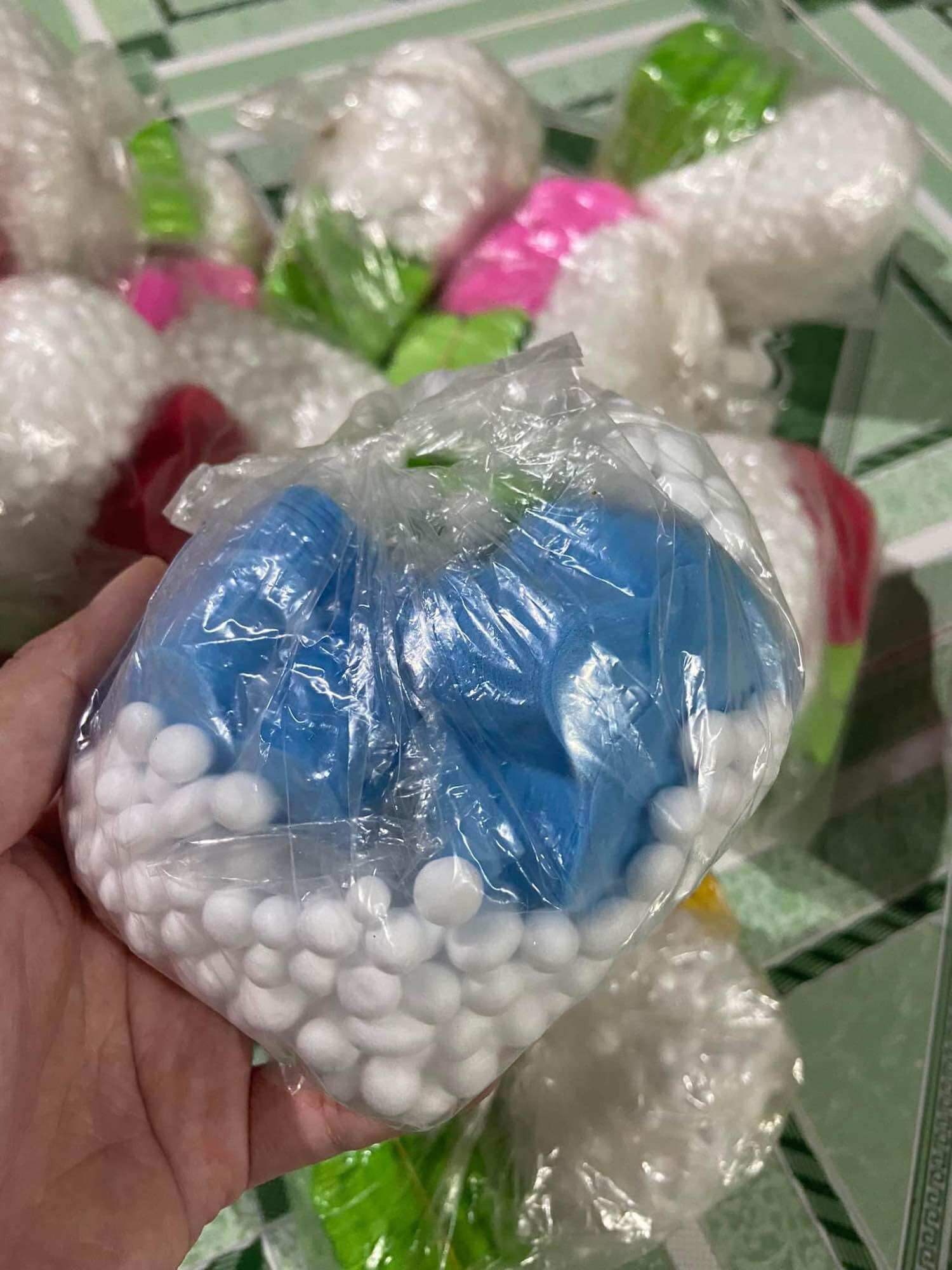 Bộ nguyên liệu làm hoa giấy lụa cánh tròn 84 bông