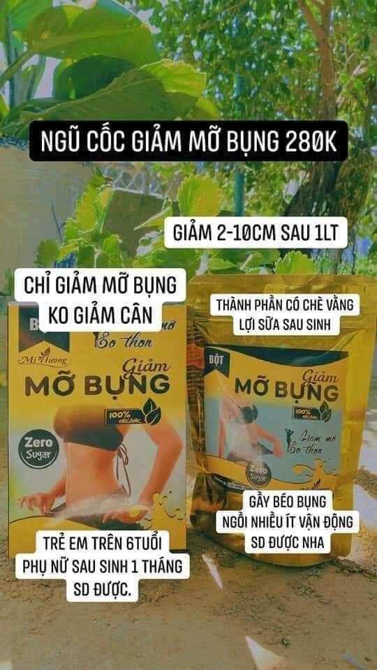 Bột tan mỡ bụng mị hương chính hãng