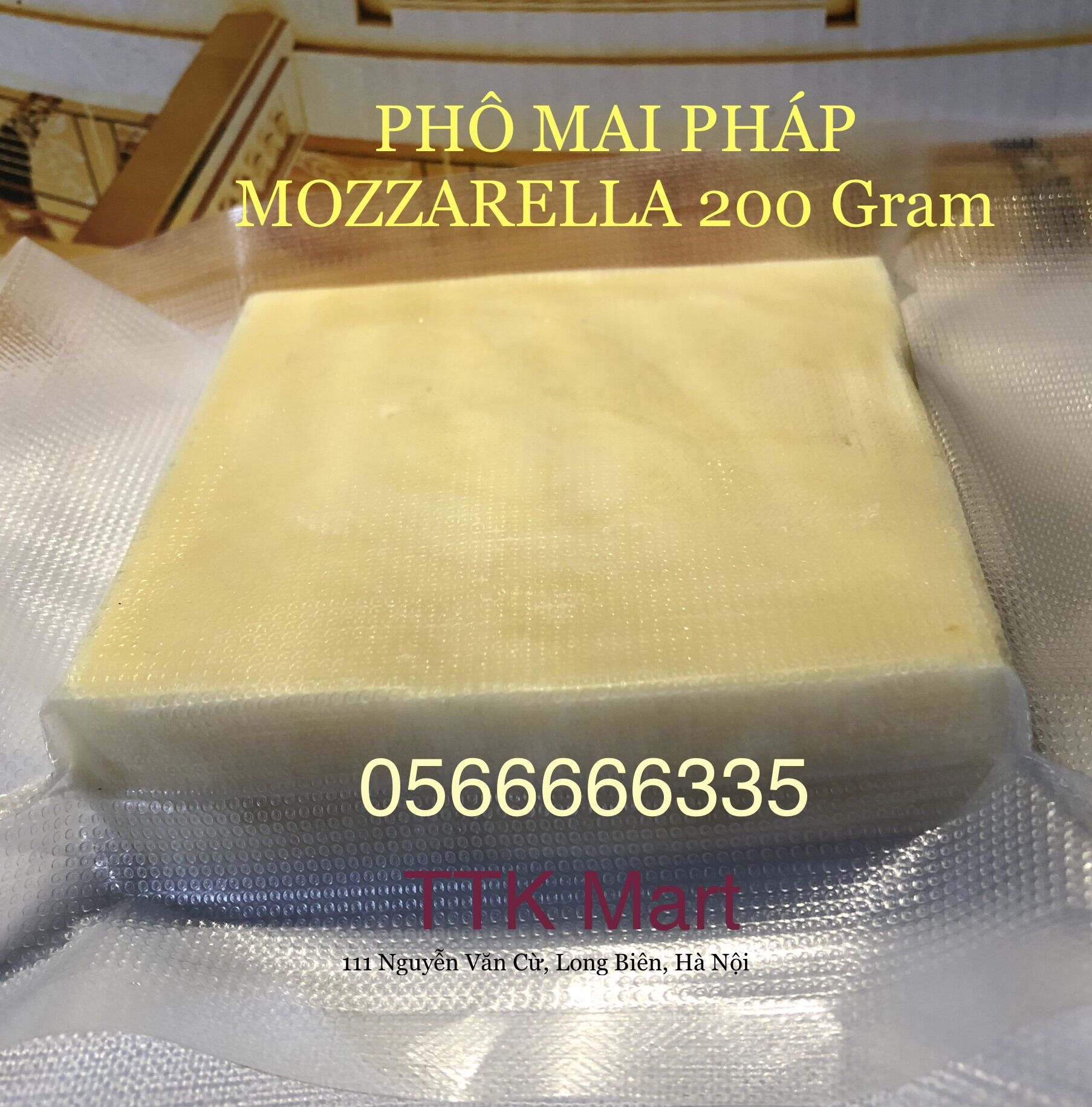 Phô Mai Mozzarella Maestrella NK Pháp khối 200 gram