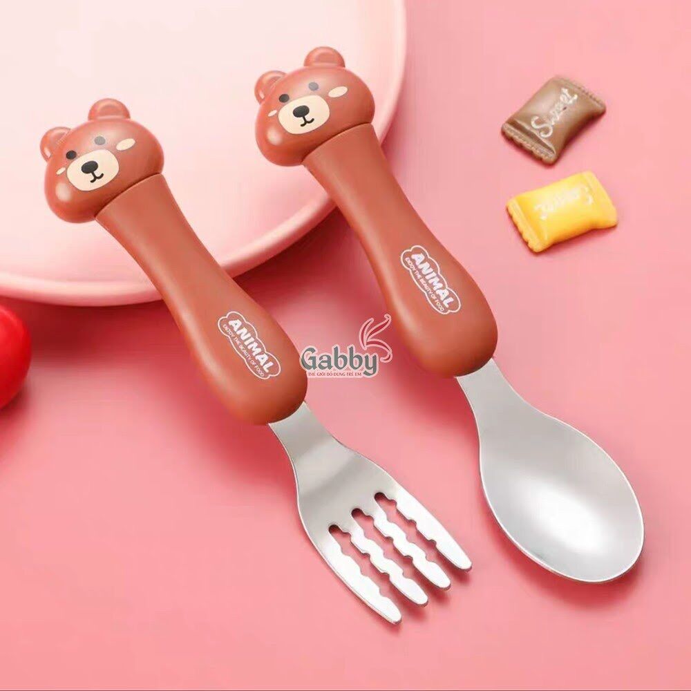 [HCM]Muỗng ăn dặm cho bé ANIMAL ( KHÔNG NĨA )
