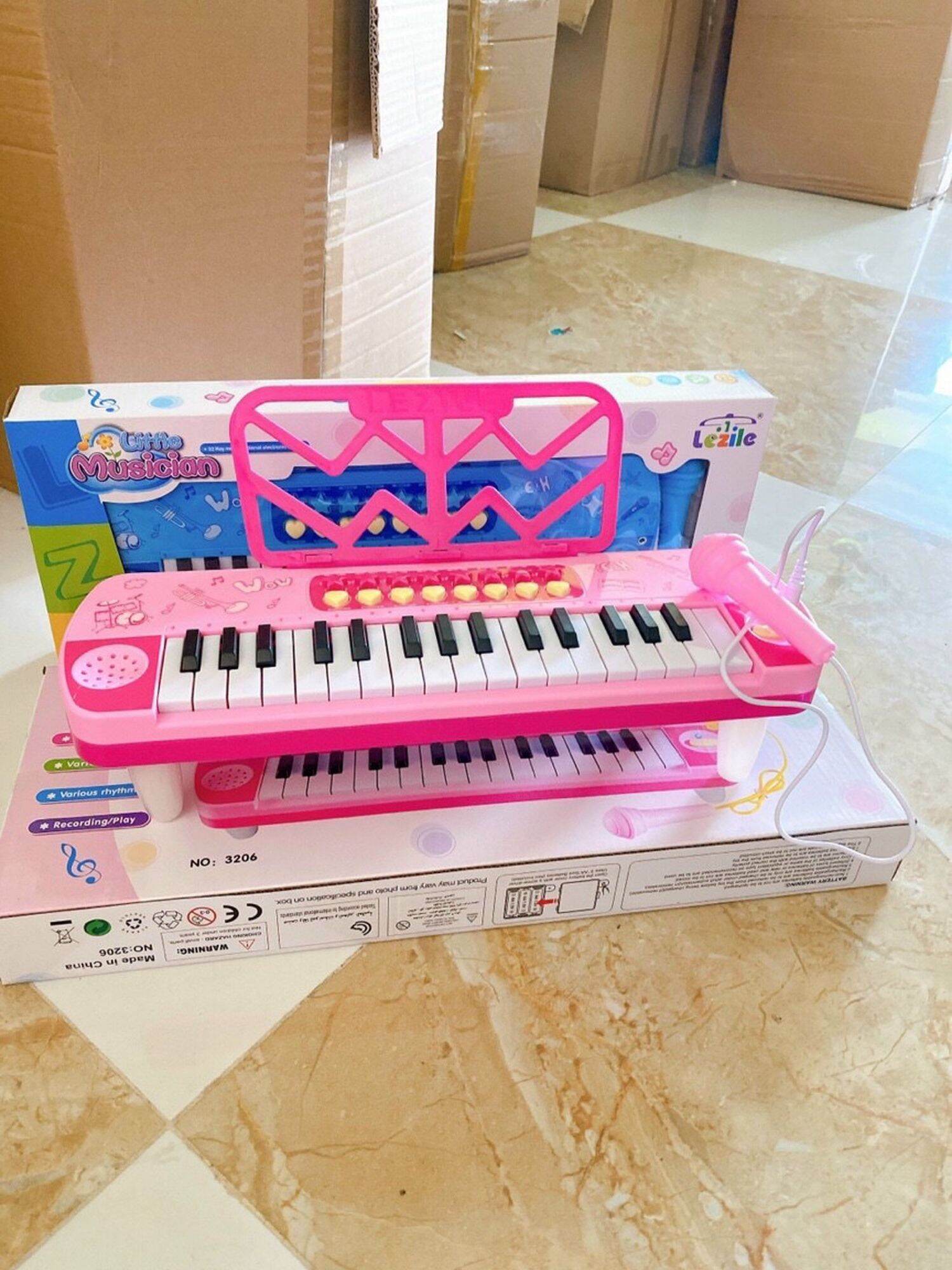 [TẶNG KÈM PIN ] Đàn piano mini kèm mic cho bé