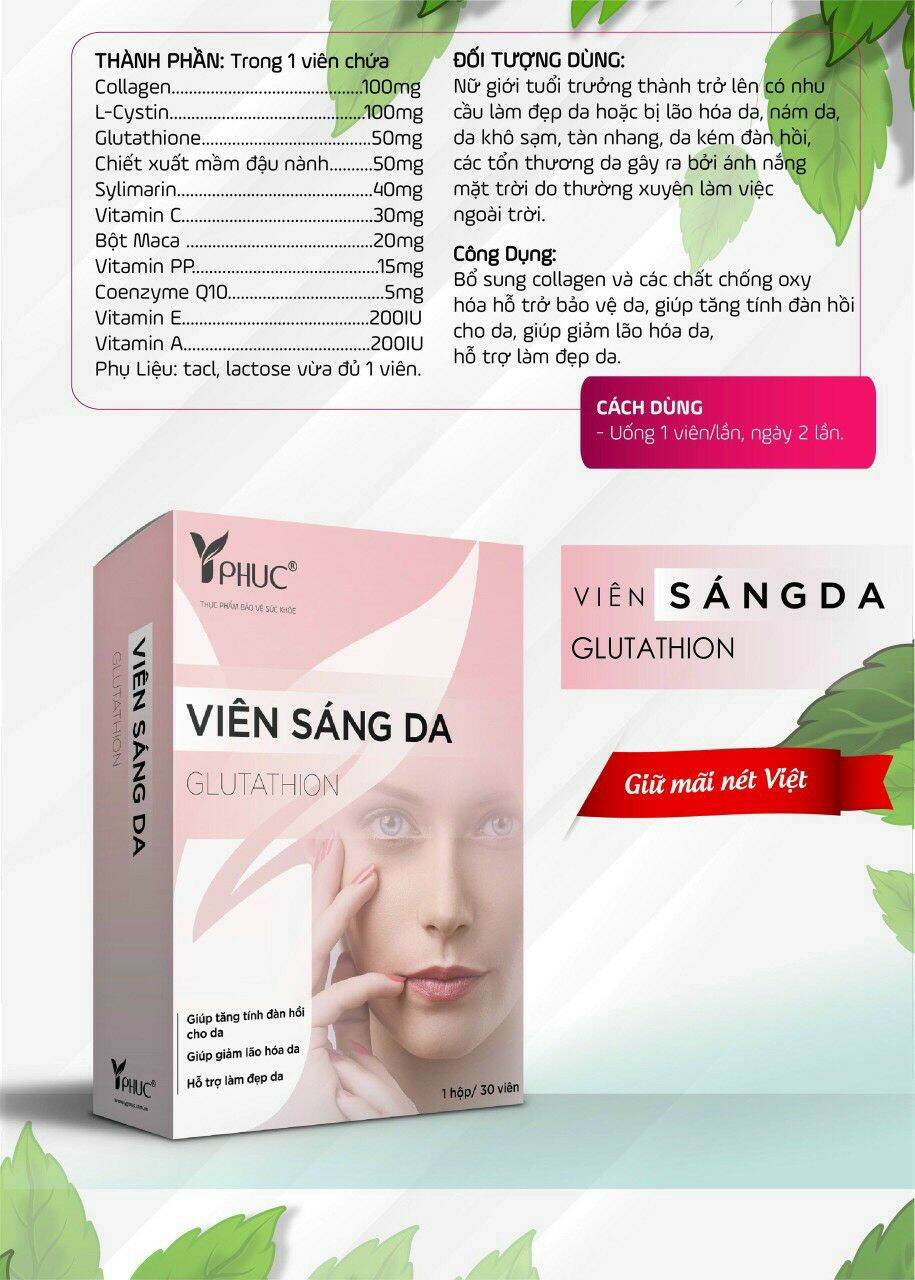 [HCM]Viên uống sáng da ( hộp 30 viên )
