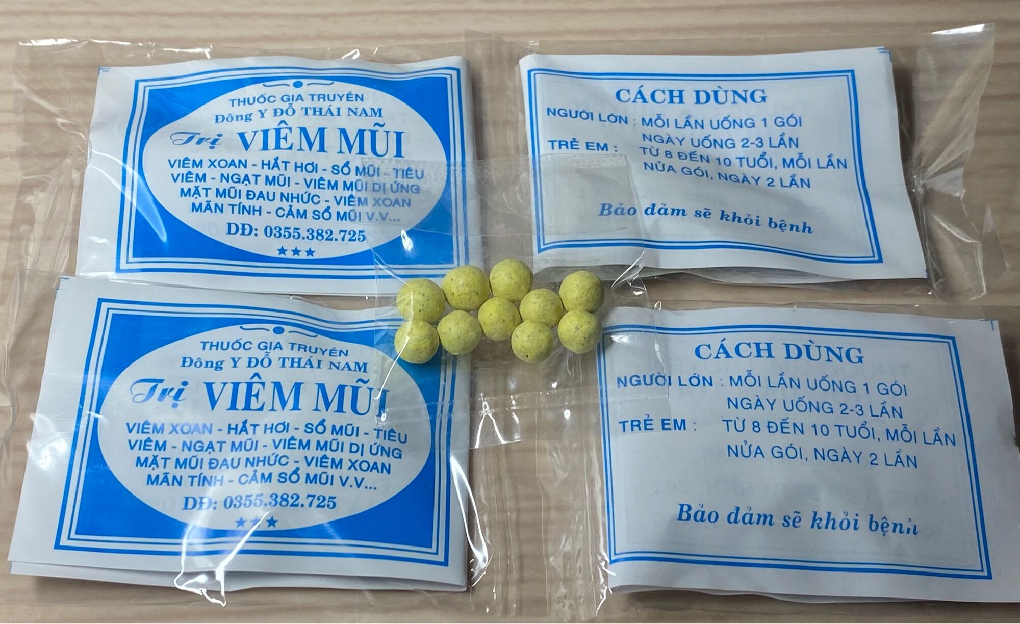 Viêm mũi viêm xoang đỗ thái nam 100 gói