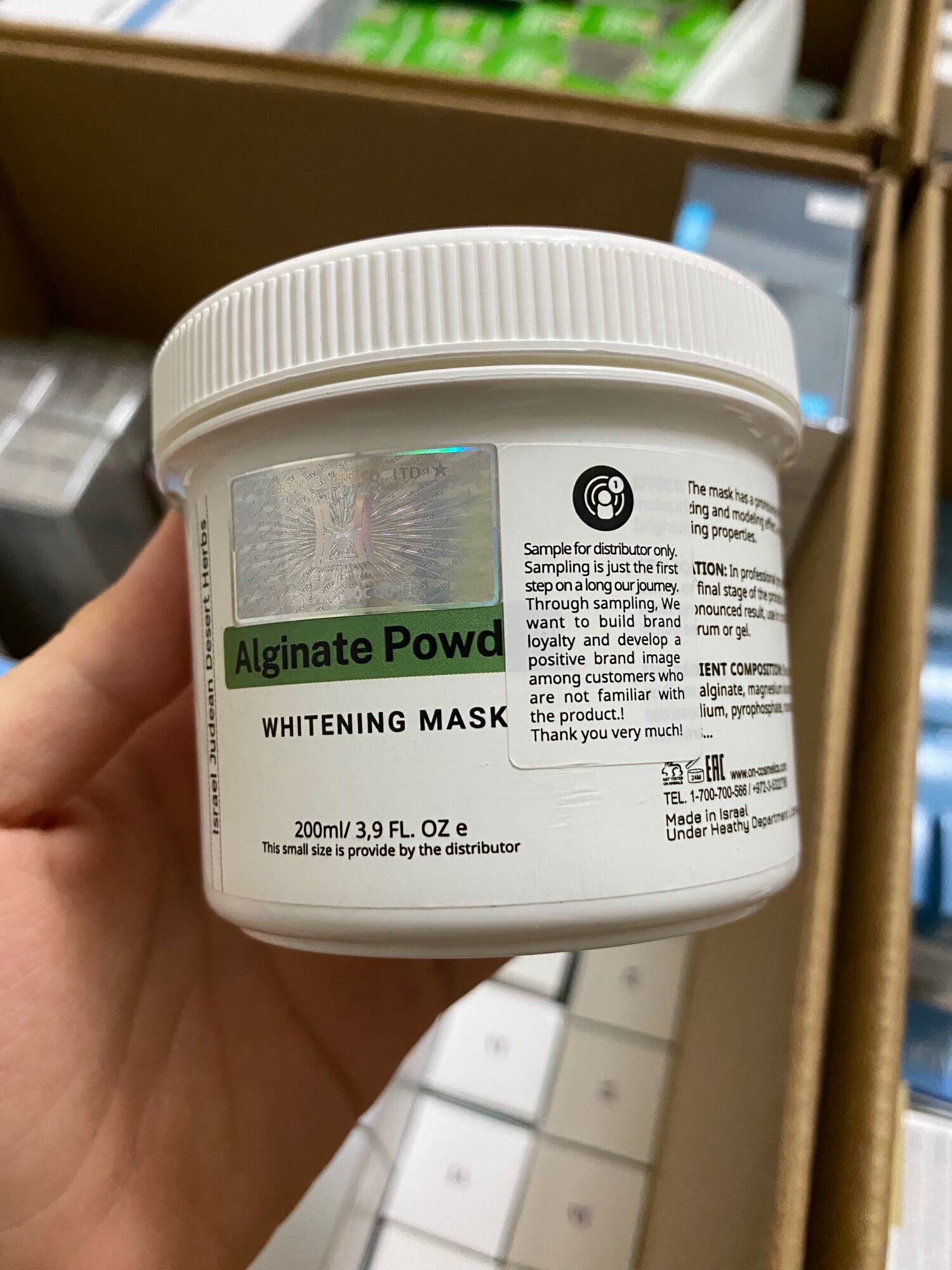 Mặt nạ tảo sáng da Alginate Powder Whitening Mask (200ml) – Onmacabi nhập khẩu