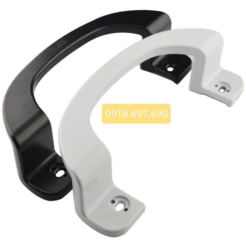 Tay nắm cửa chữ C màu sữa / đen