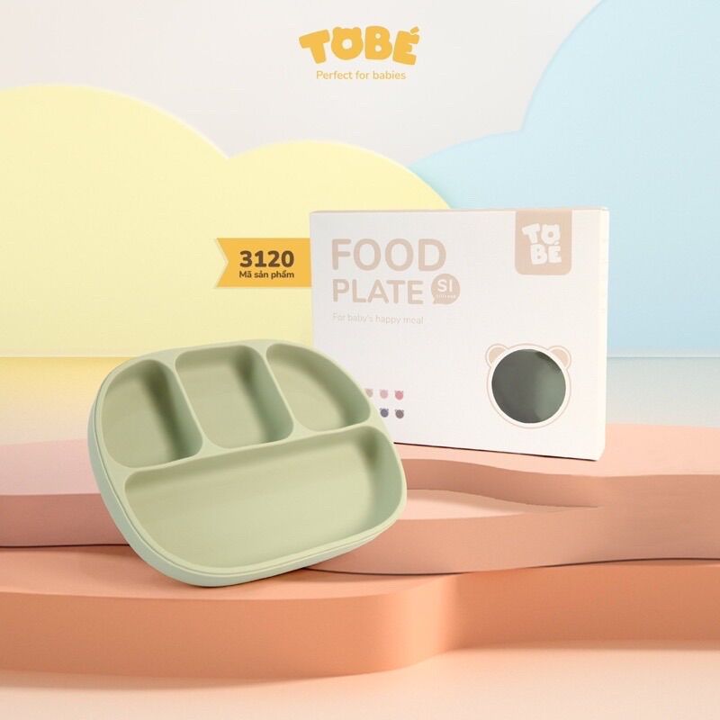 Khay ăn dặm Eco silicone To Bé