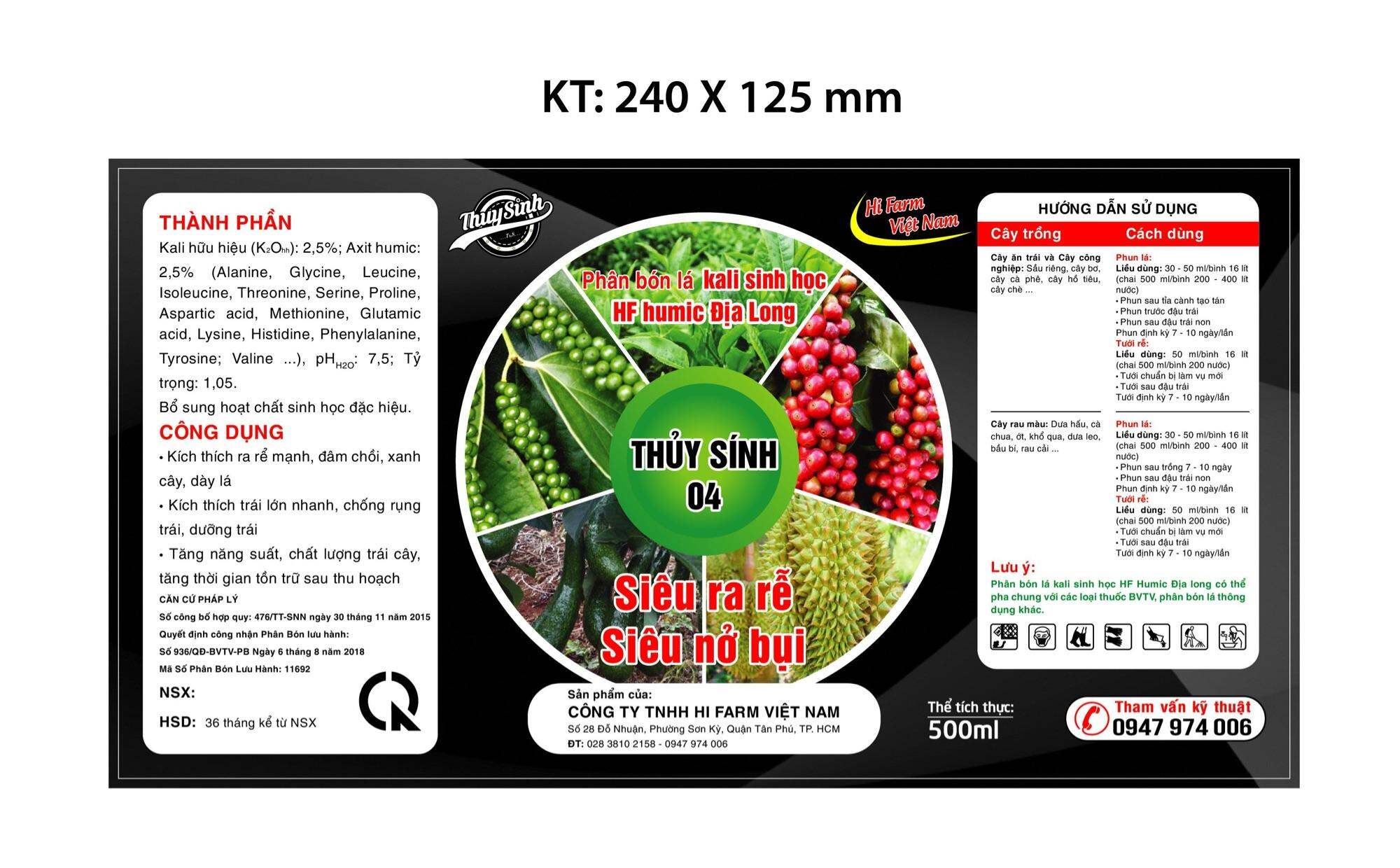 Phân bón lá - Thuỷ Sính 04