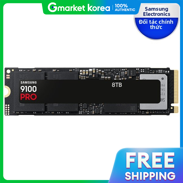 Samsung | Samsung Electronics Officially Certified Samsung Ssd 9100 Pro Pcie 5.0 Nvme Ssd 8Tb Mz-Vap8T0Bw Giá 80,289,300 Đồng*Miễn phí vận chuyển