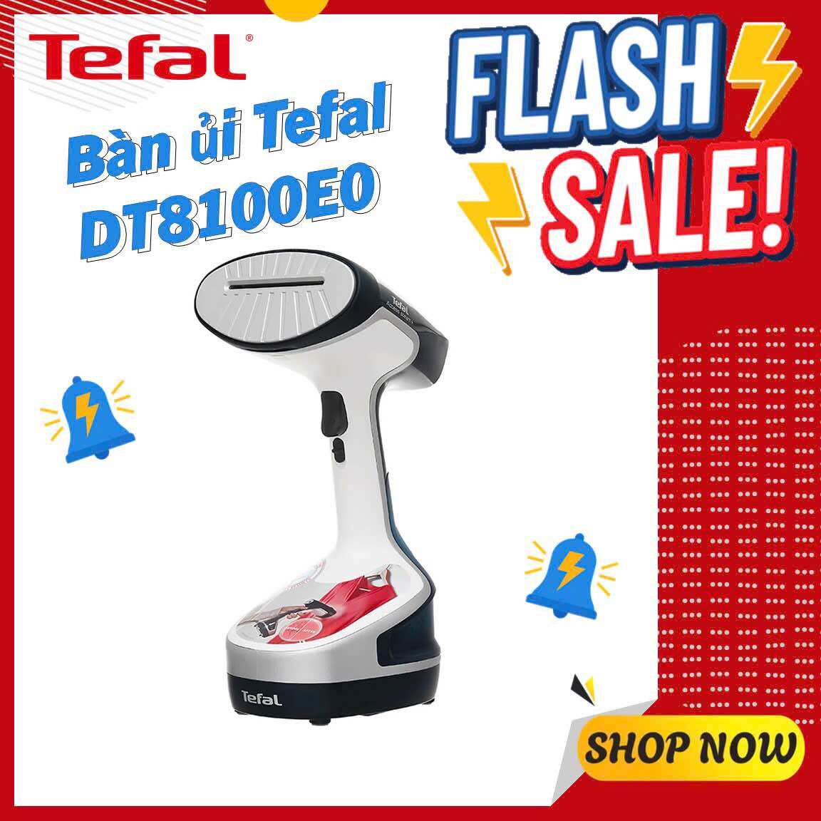 Bàn ủi hơi nước cầm tay tefal dt8100e0