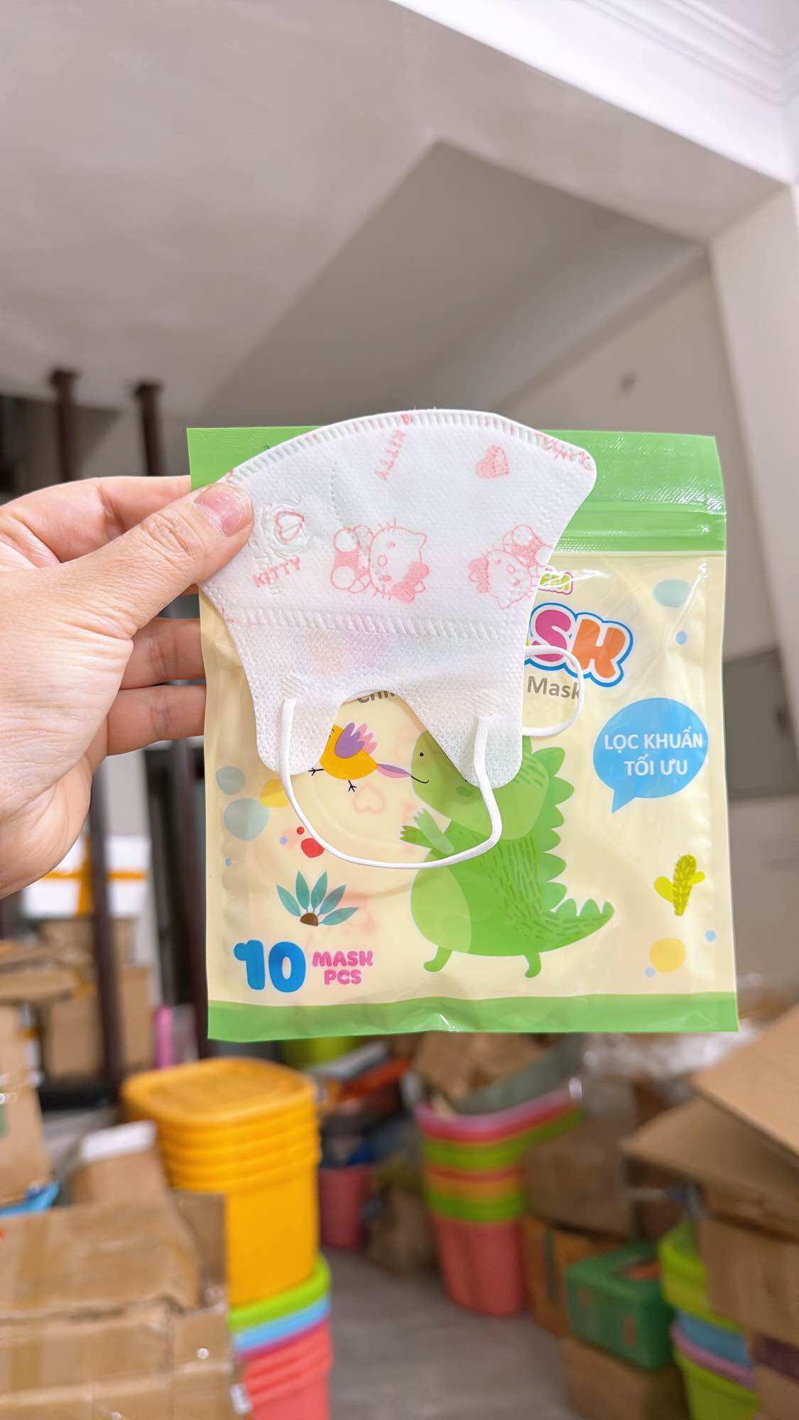 Khẩu trang 5D trẻ em hộp 100c cao cấp
