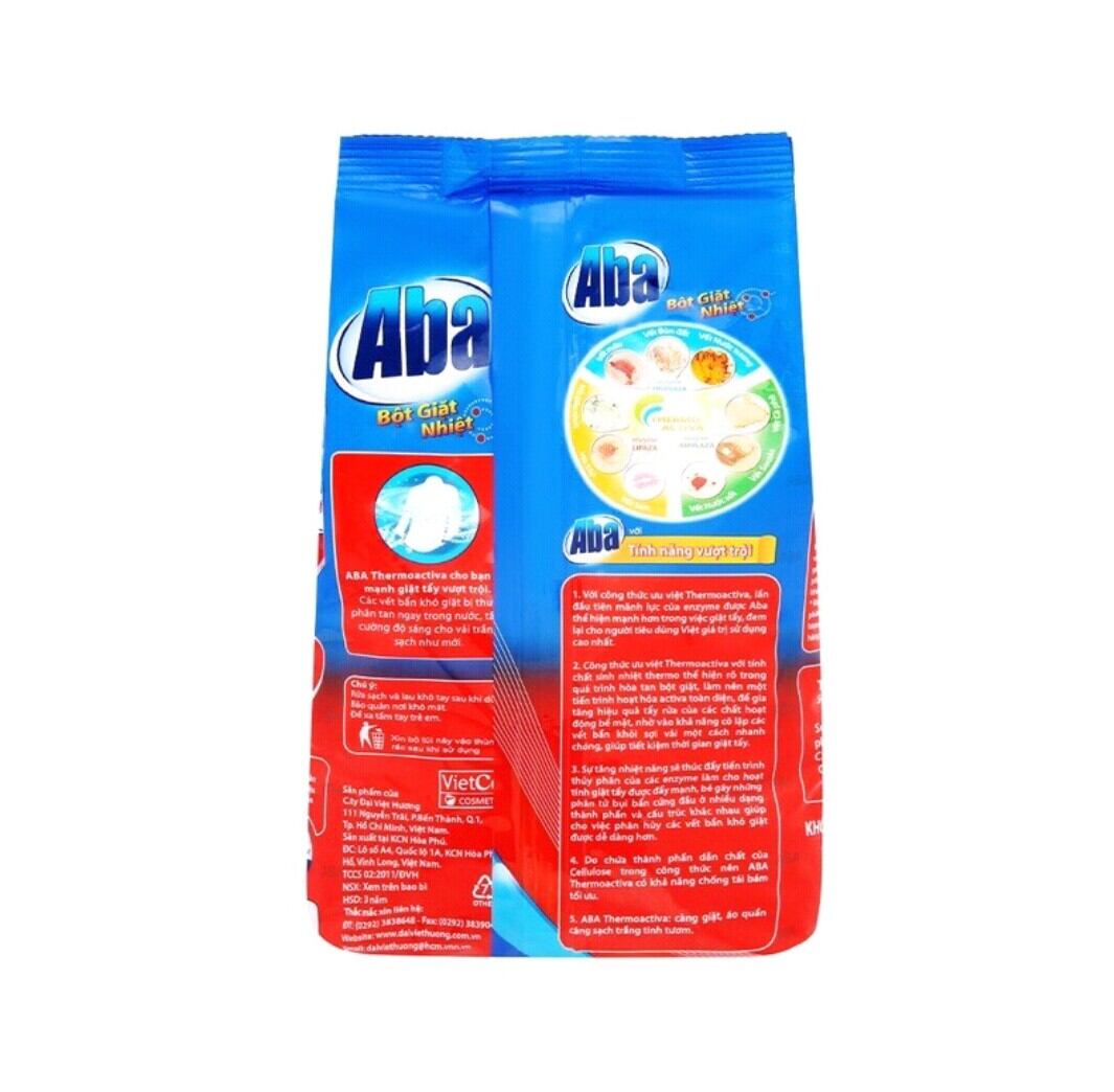 Bột Giặt nhiệt Aba Sạch Tinh Tươm 800gr