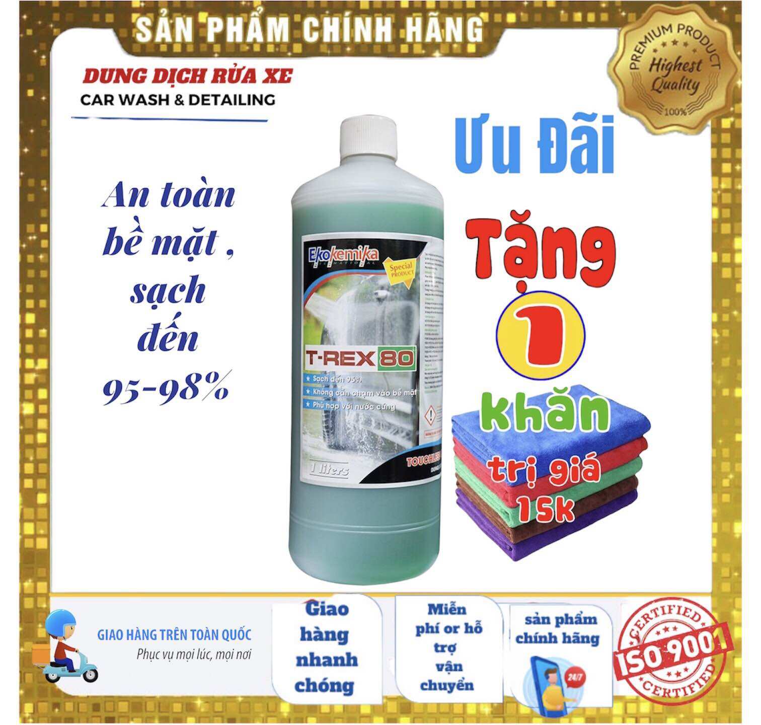 Dung dịch rửa xe không chạm trex 80 -1l chính hãng ekokemika
