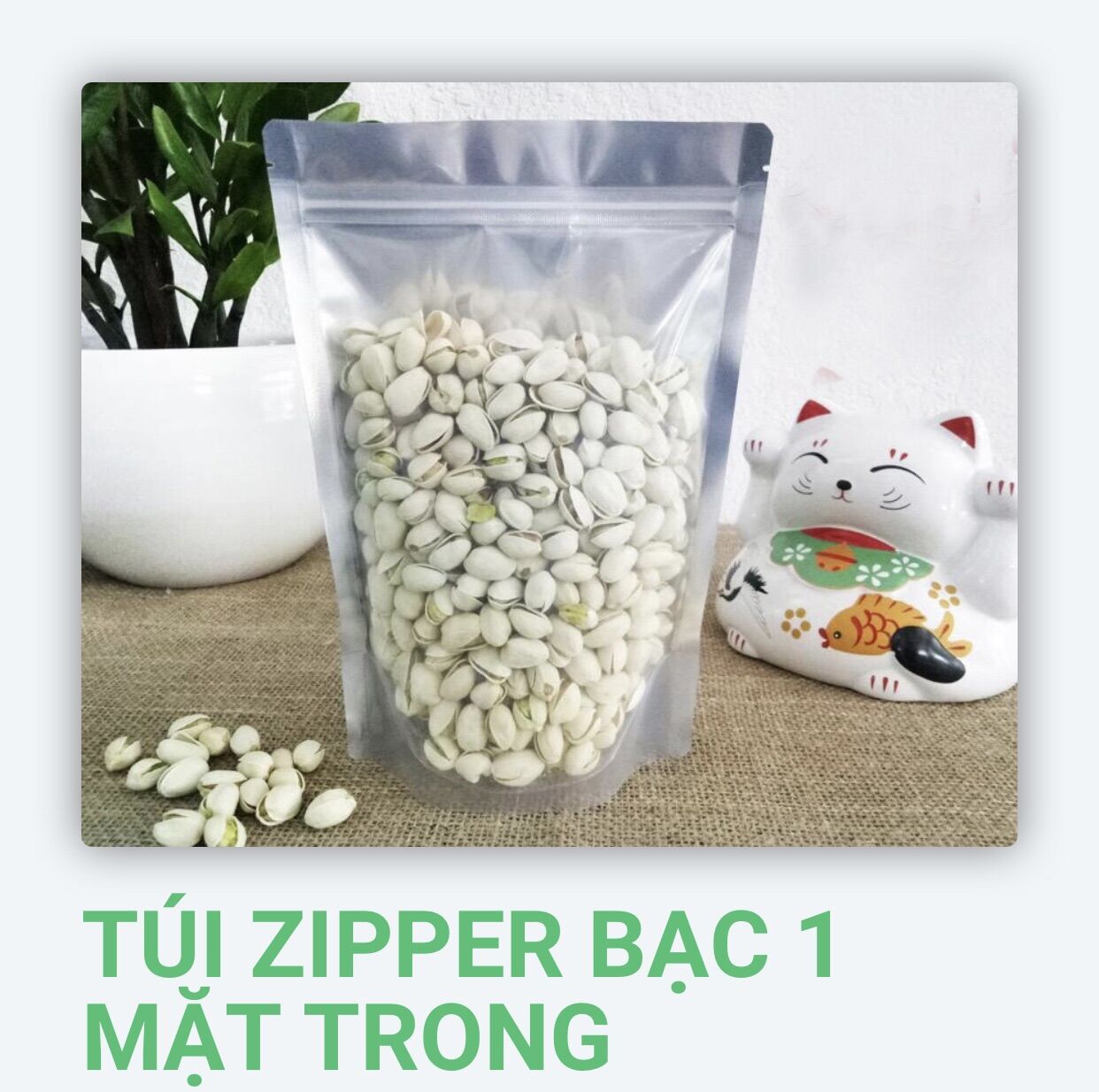 1KG TÚI ZIP BẠC 18x26 CM ( 1 MẶT BẠC, 1 MẶT TRONG)
