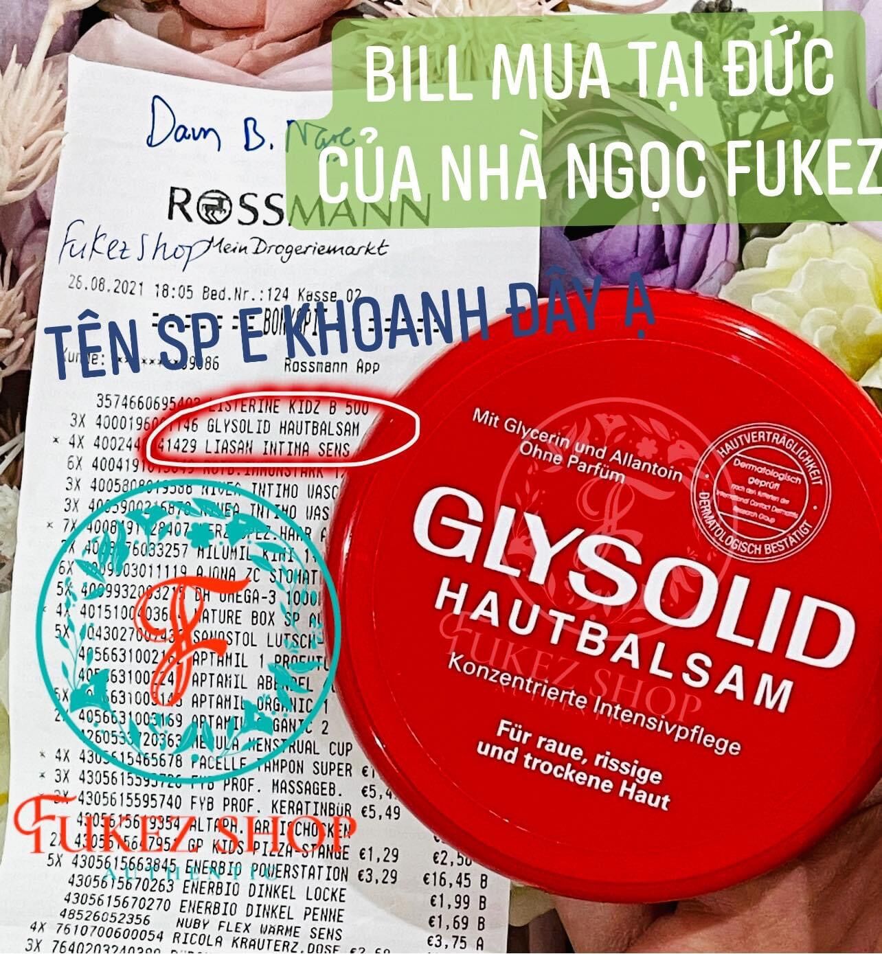 Kem cấp ẩm da khô Glysolid 100ML - Nội địa Đức